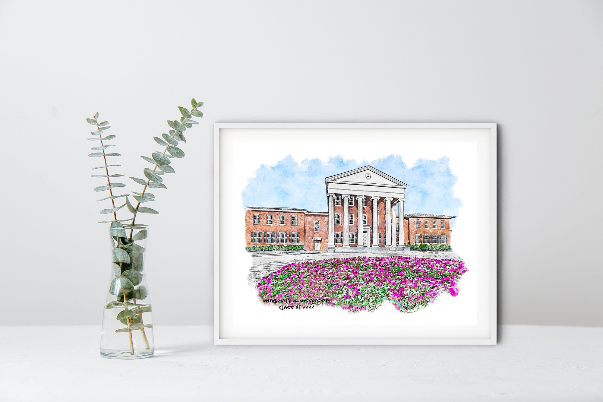 Lyceum at Ole Miss Graduation Year Print_FrameHorizontal_White_Mockup.jpg