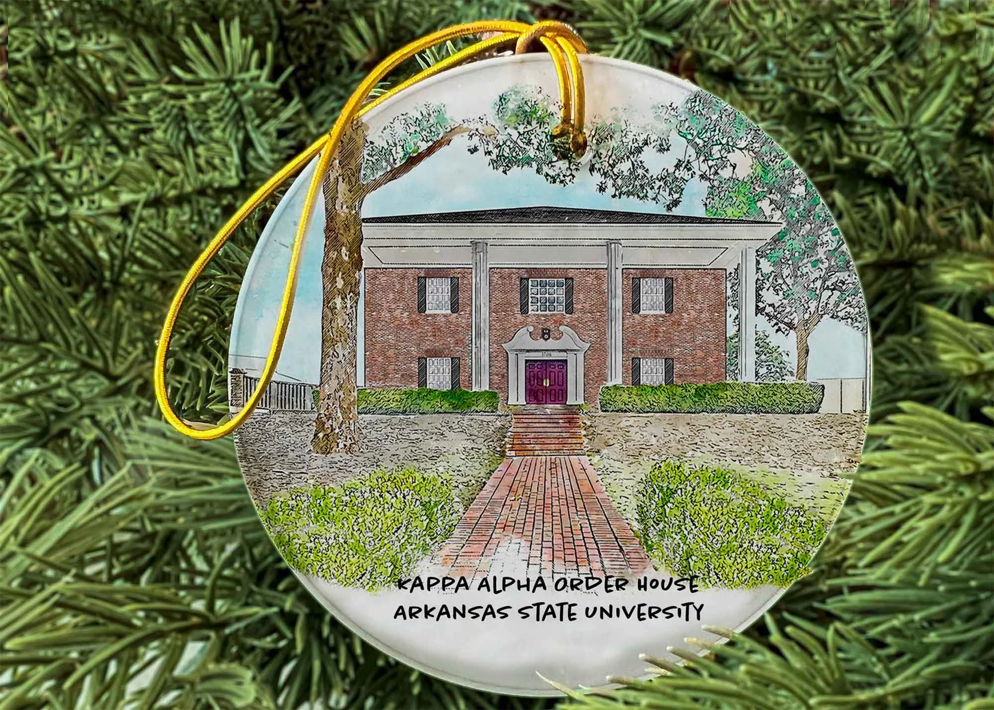Kappa Alpha Order Fraternity House at A-STATE Ornament.jpg