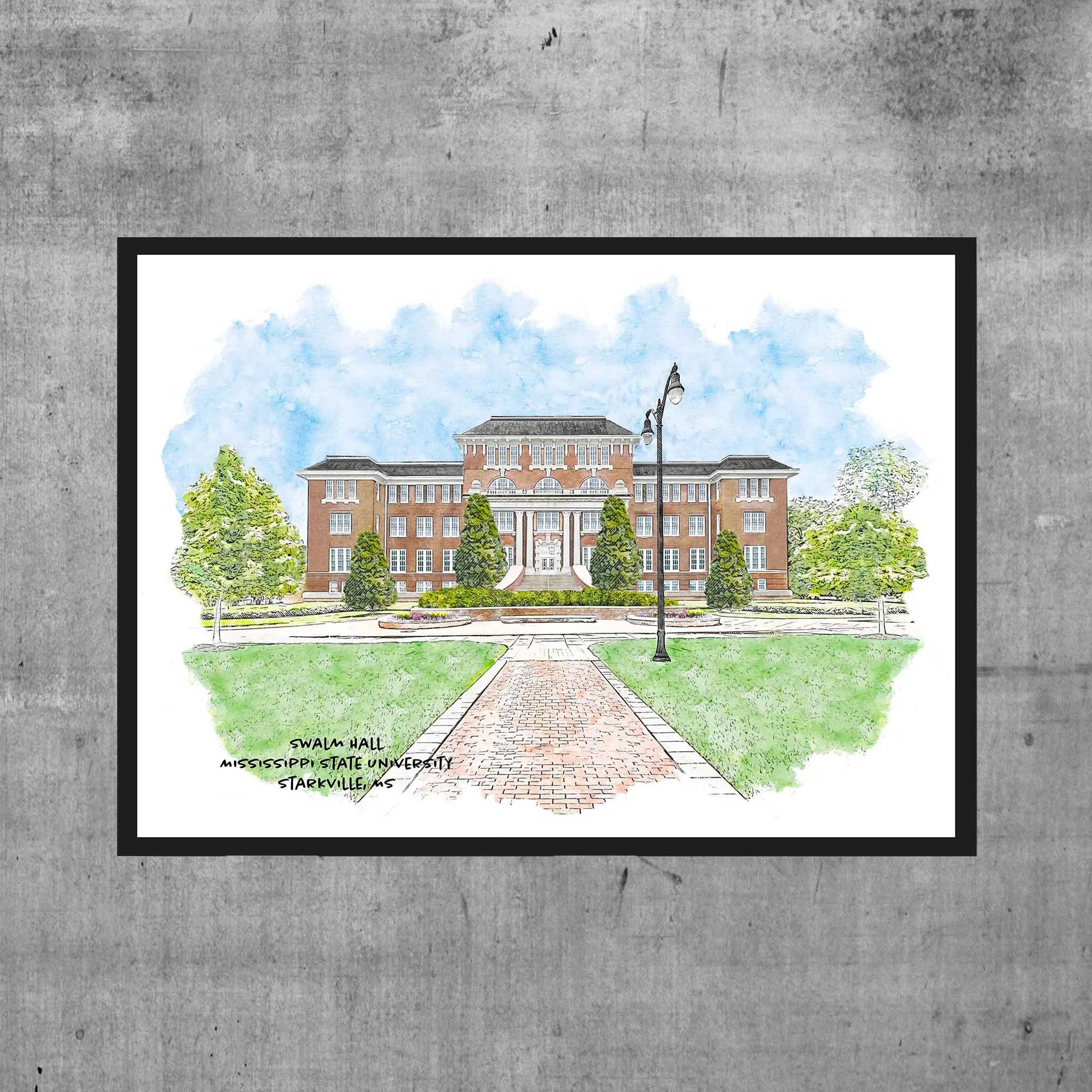 swalm-hall_mississippi-state-university_mockup_11x14-framed.jpg
