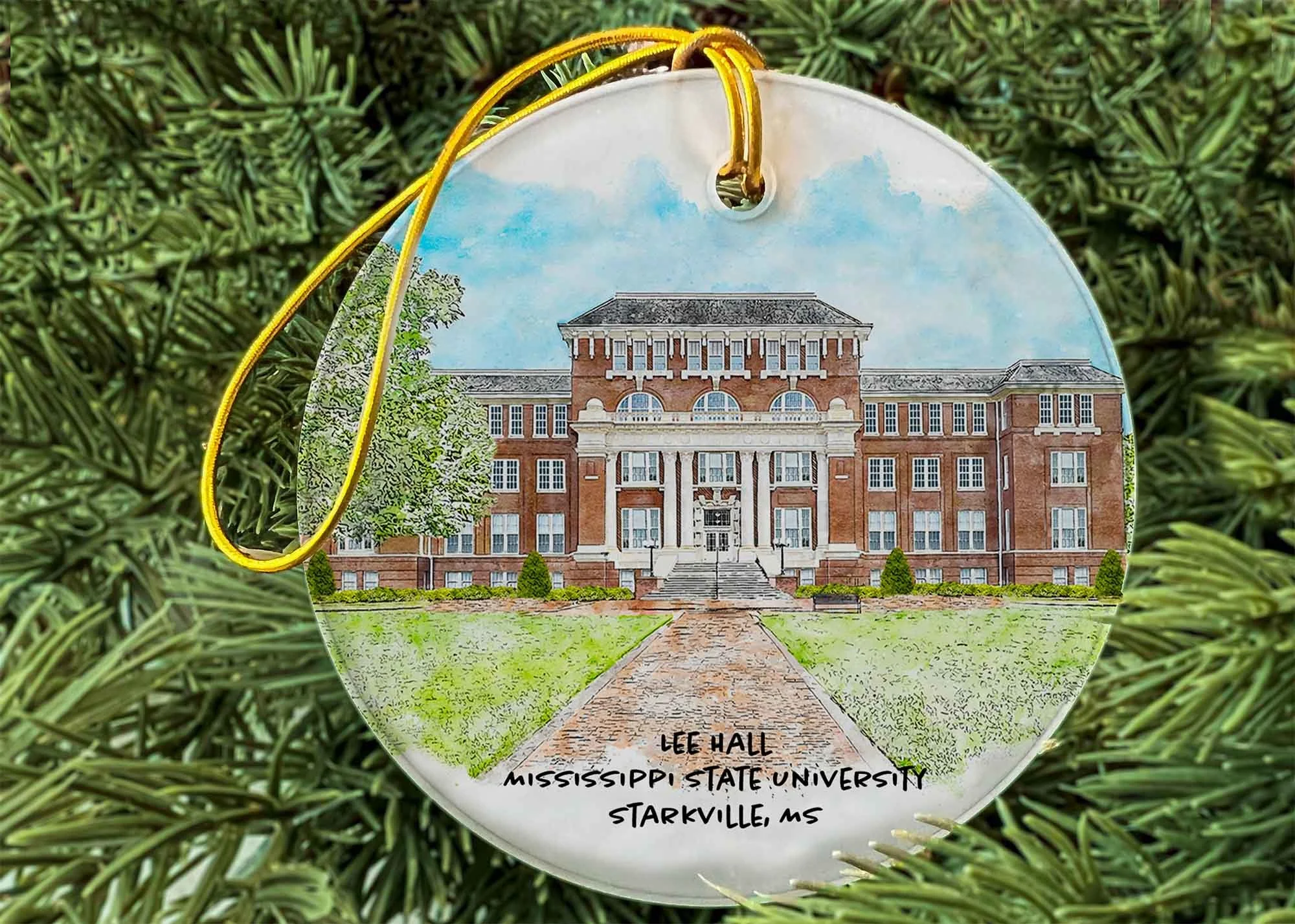 Lee Hall at the University of Mississippi State University Ornament.jpg