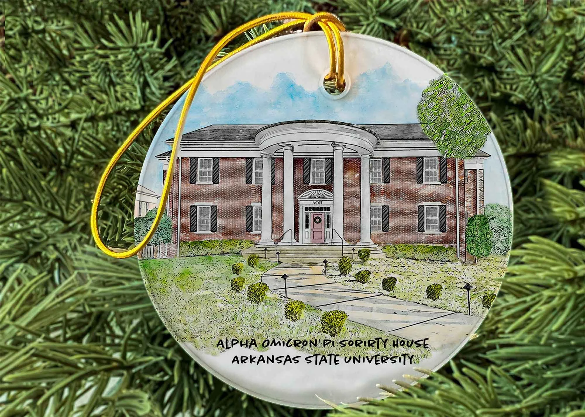 Alpha Omicron Pi Sorority House at A-State Ornament.jpg