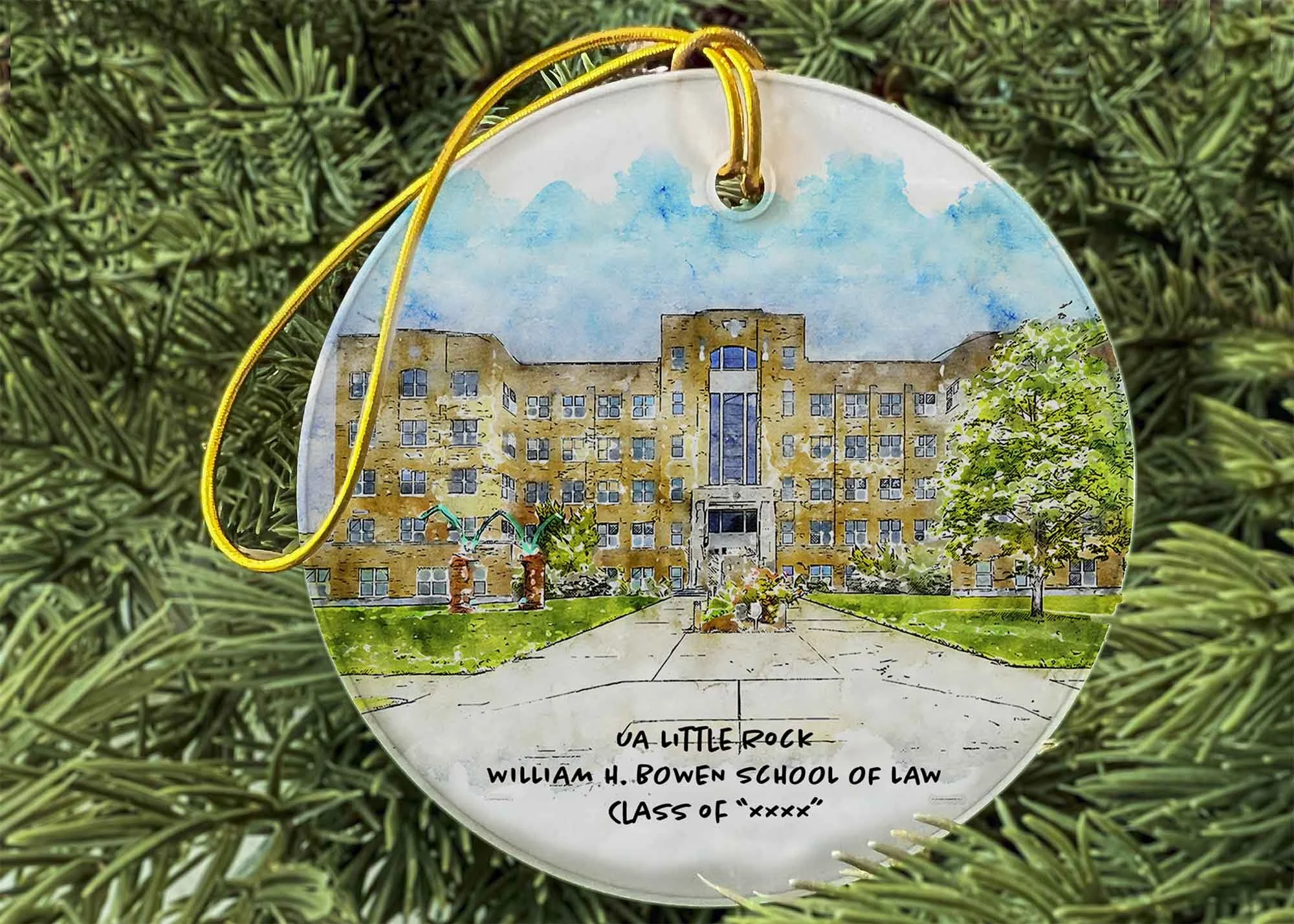 Bowen Law School at UALR Graduation Year Ornament.jpg