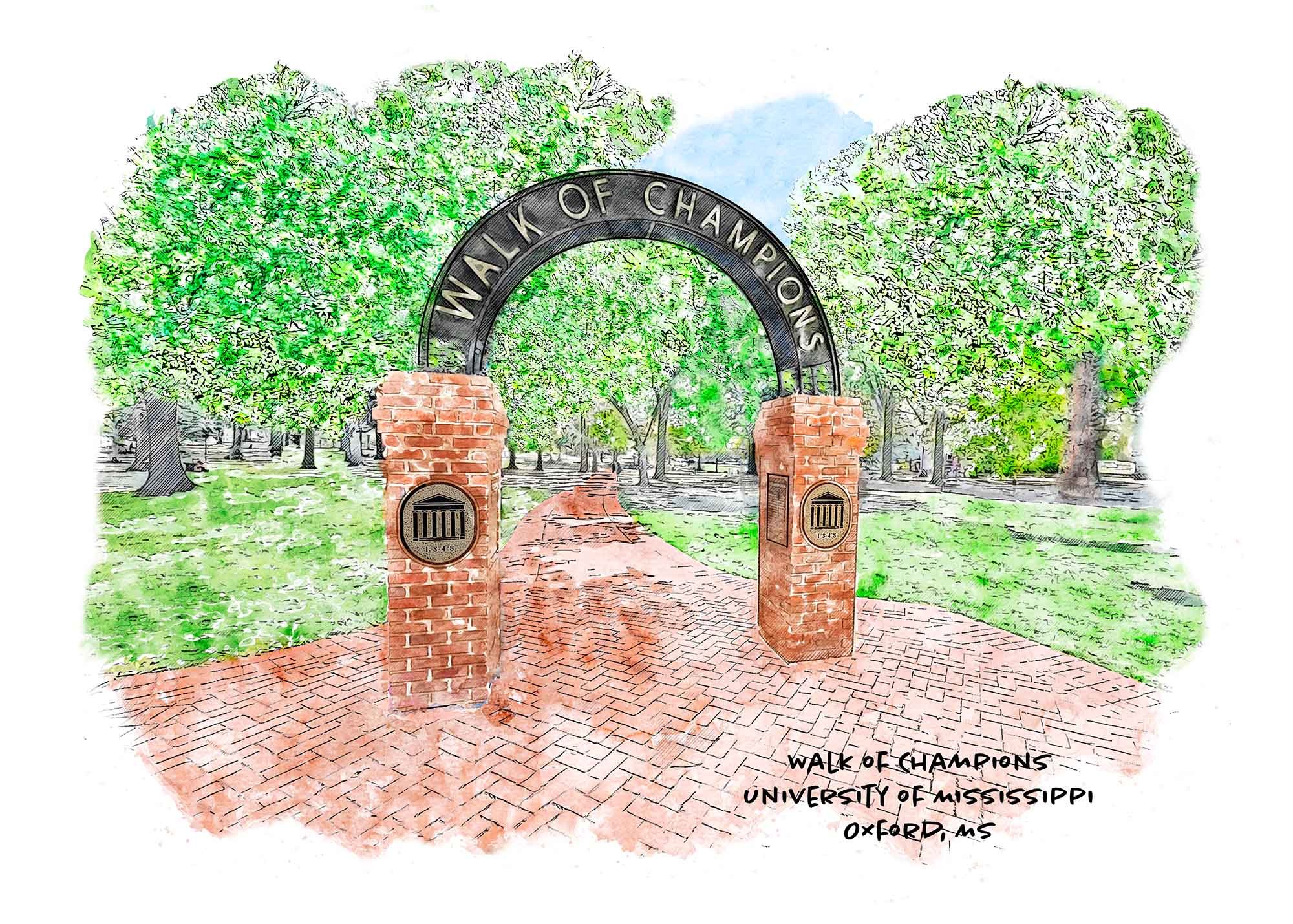 Ole Miss Walk of Champions Print.jpg