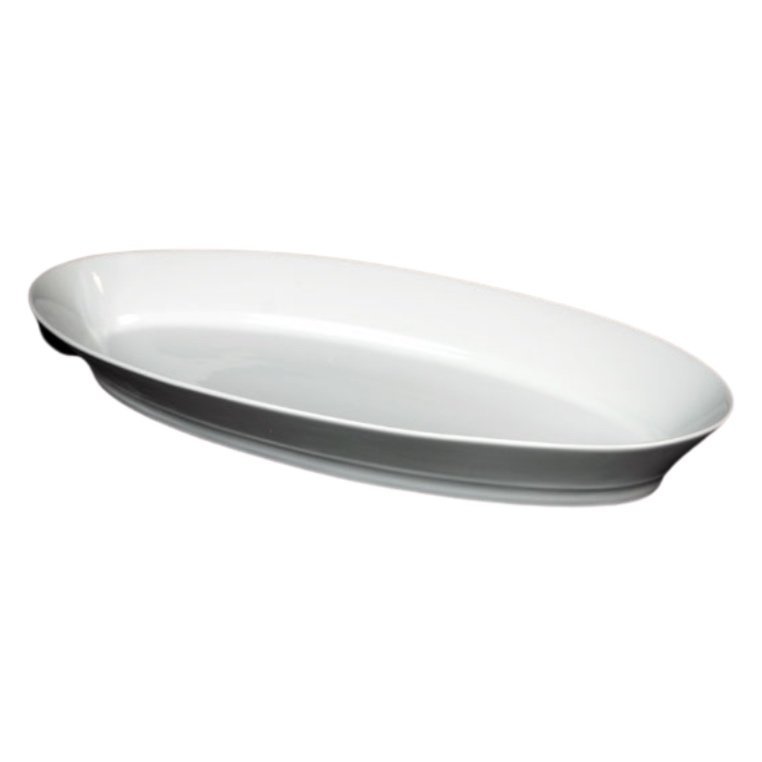 15” White Oval Buffet Platter
