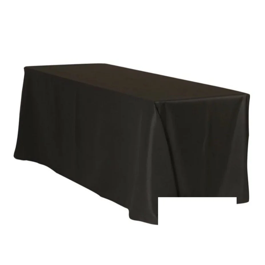 Black Table Linen 90 x 132”