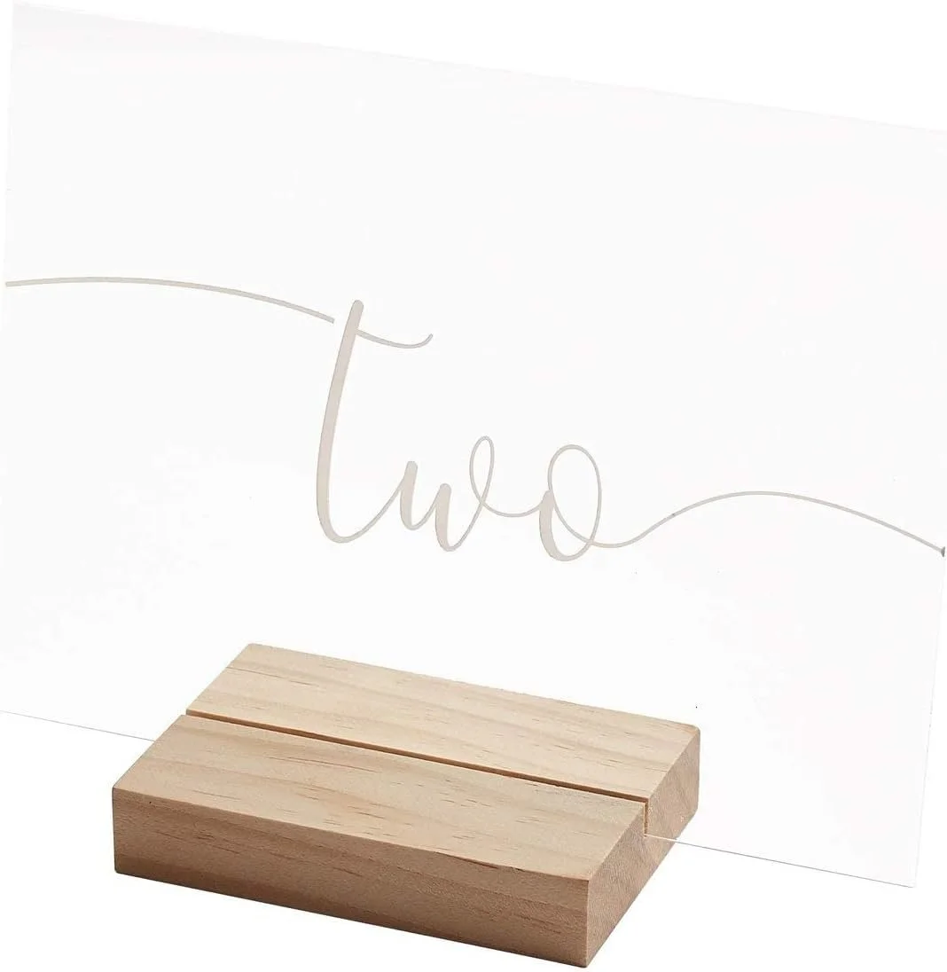 Acrylic Table Numbers + Base