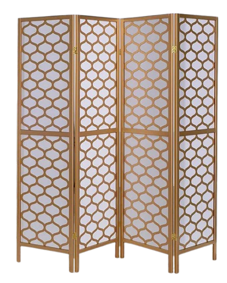 Geometric Folding Screen (Gold)