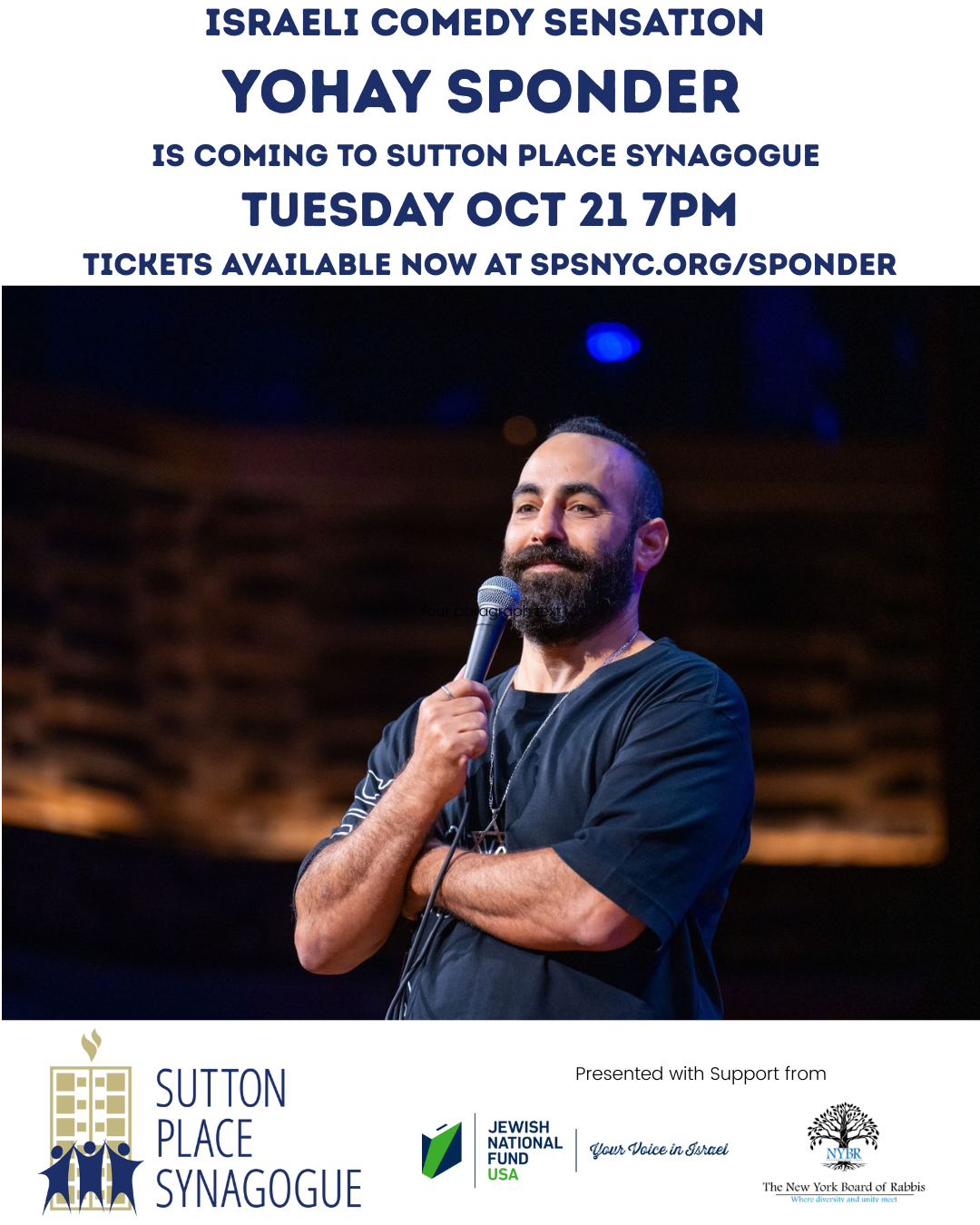 Israeli Comedian Yohay Sponder
