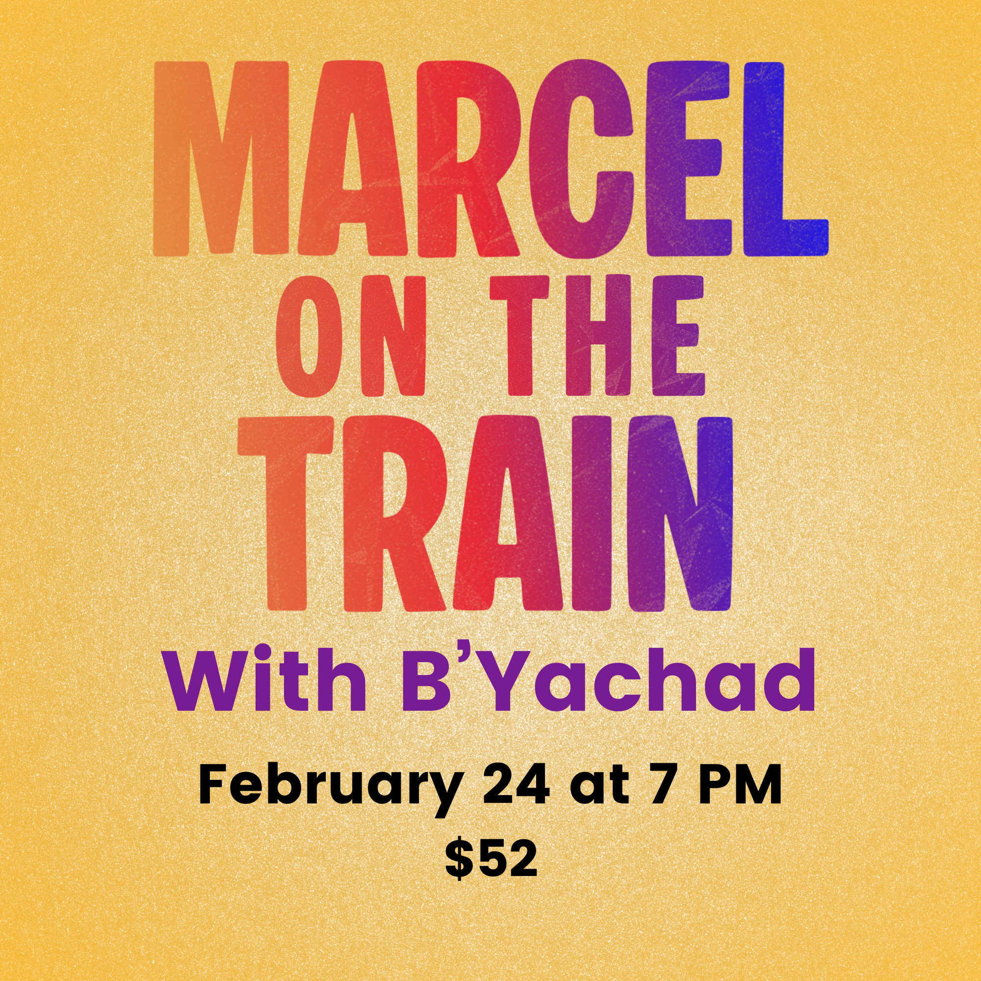 Marcel on the Train