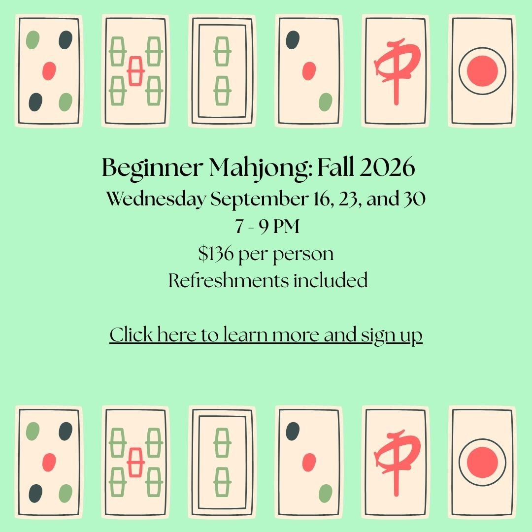 Beginner Mahjong: Fall 2026