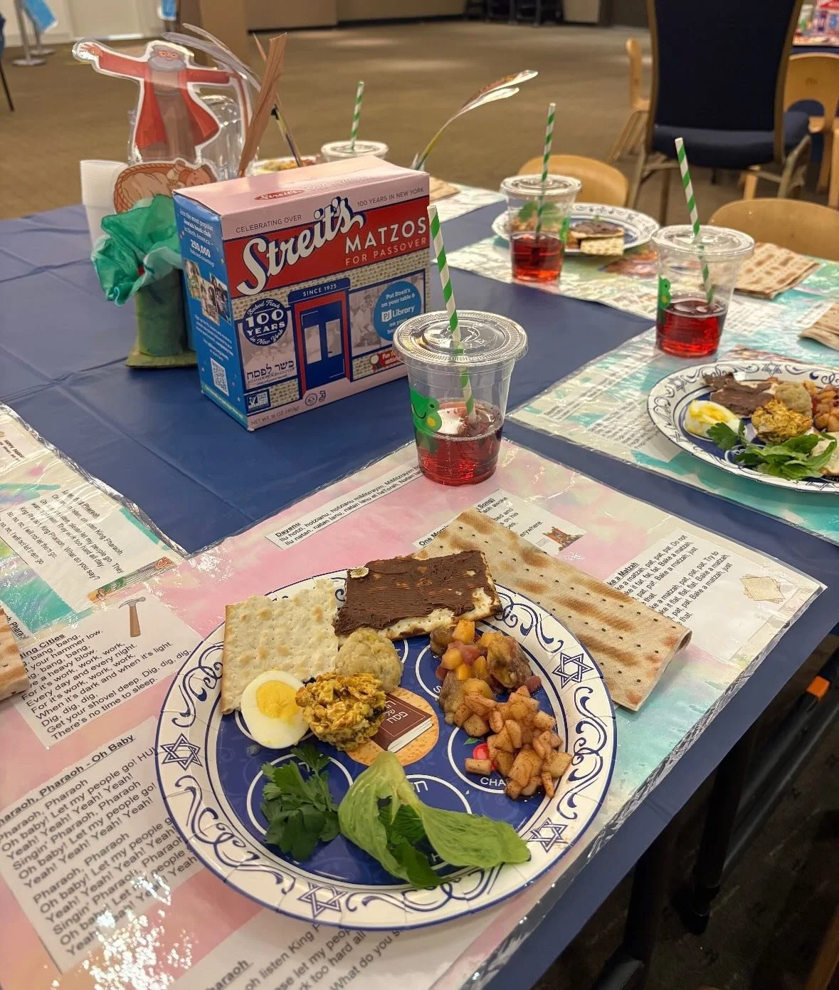 More pictures to come from our KNS Family Seder 2026!

In the meantime, thank you Streit&rsquo;s Matzos (@streitsmatzos) for generously gifting a case of matzah to Kaplan Nursery School. Thank you to @pjlibrary for completing our seder! We enjoyed co