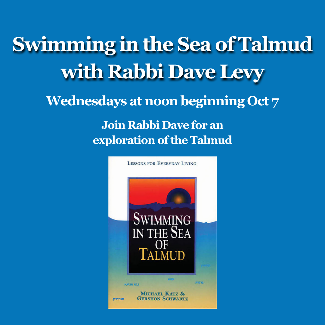 Swimming in the Sea of Talmud with Rabbi Dave Levy