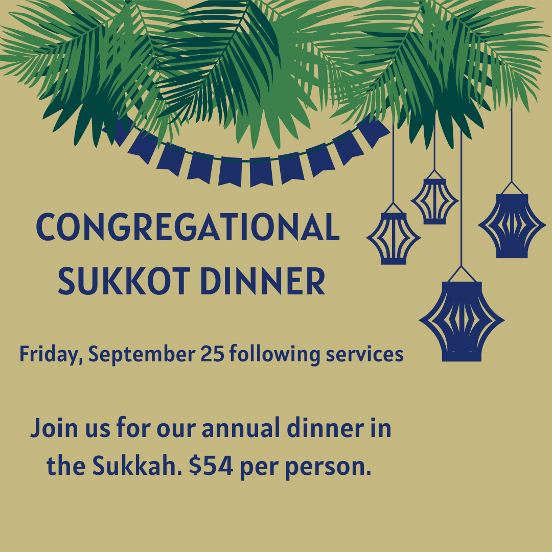 Congregational Shabbat Dinner in the Sukkah
