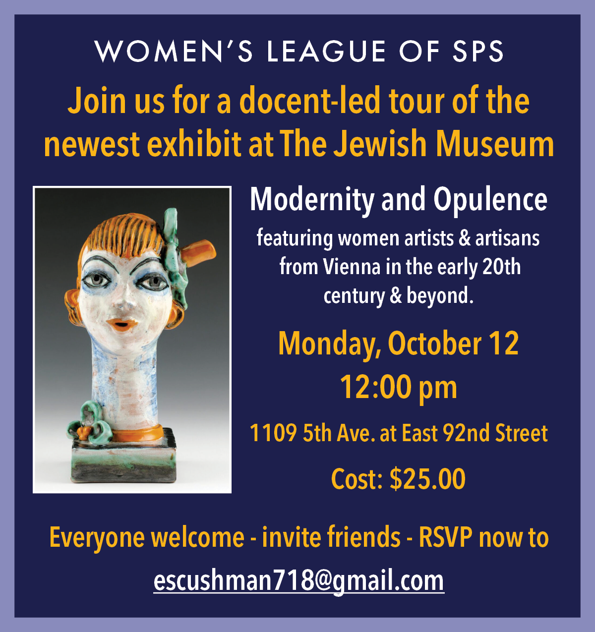 Women’s League Jewish Museum Tour 