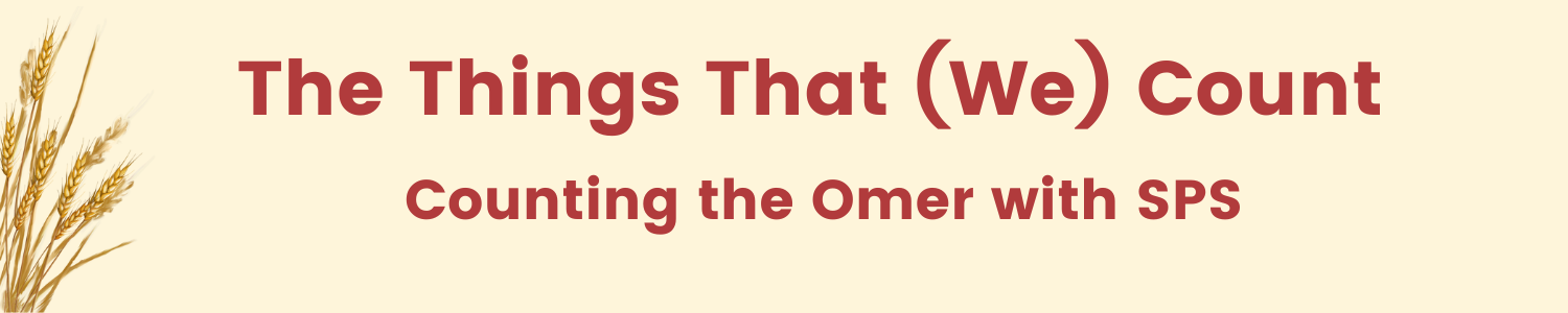 Things We Count Count the Omer — Sutton Place Synagogue