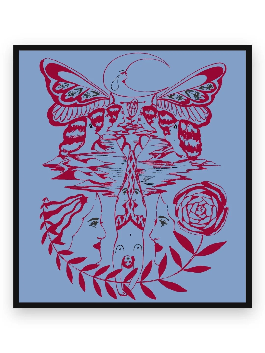 BUTTERFLY BLUE — FINE ART PRINT