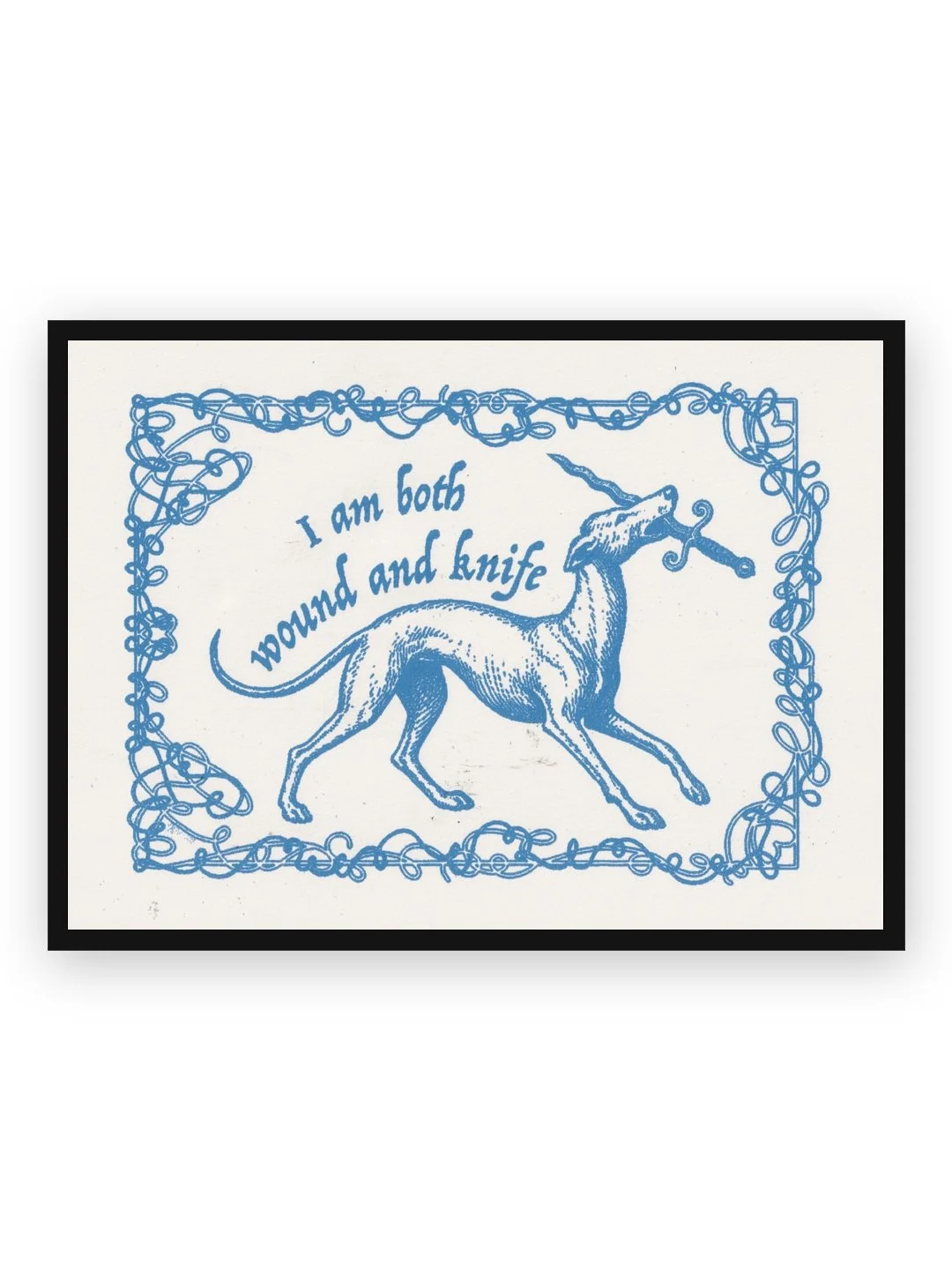 GREYHOUND — FINE ART PRINT