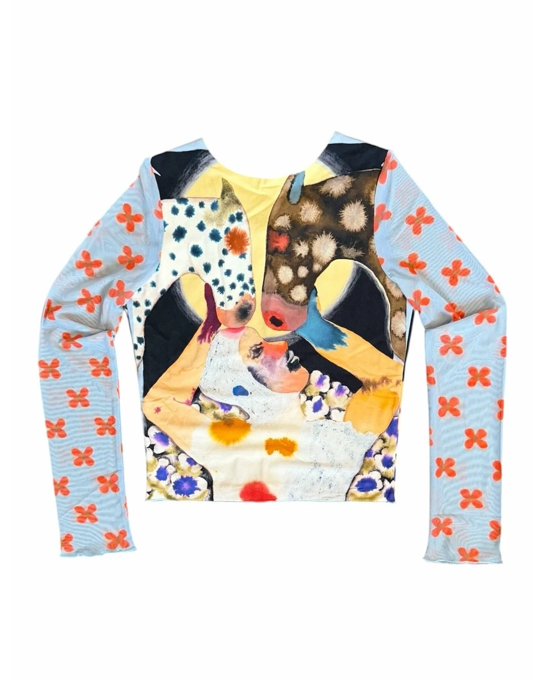 The 2nd piece from the new collaboration collection with @_pau_mau and arguably my favourite, the 𝓣𝔀𝓲𝓷𝓼 𝓛𝓸𝓷𝓰𝓼𝓵𝓮𝓮𝓿𝓮 with a digitally printed cotton jersey torso, double layered for support &amp; comfort, contrast power mesh sleeves and 