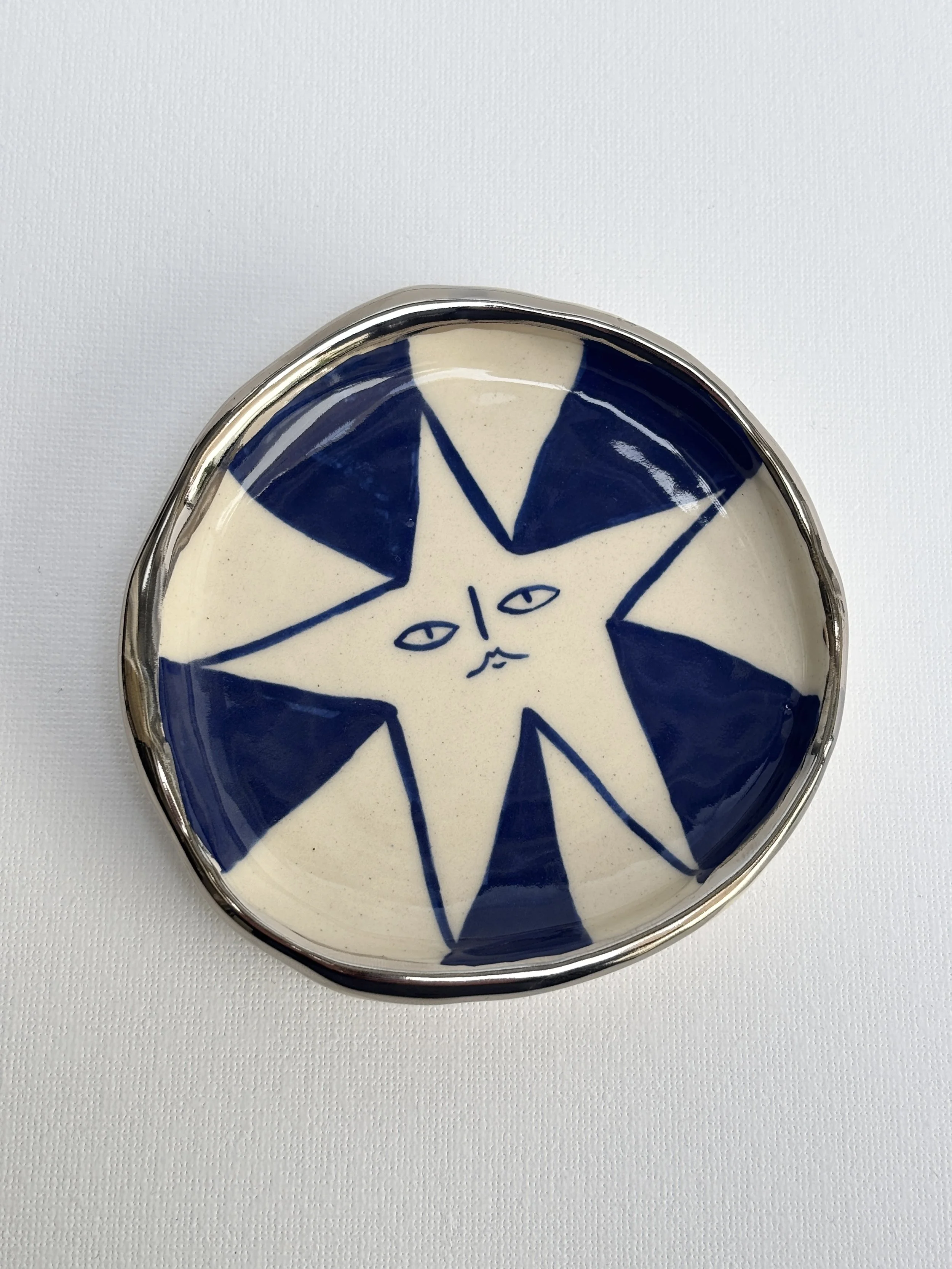 BLUE STAR TRINKET DISH