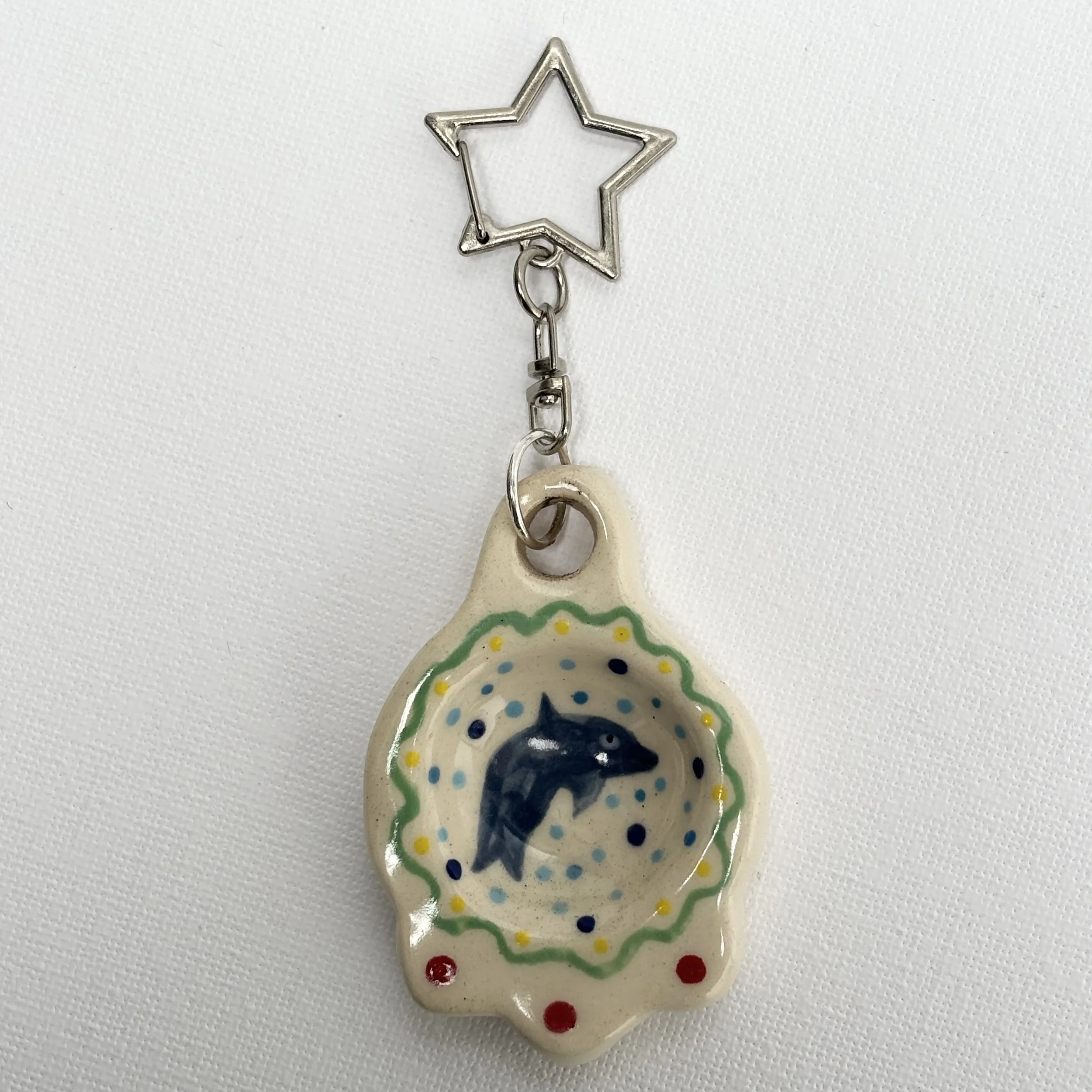 DOLPHIN WORRY STONE KEYRING
