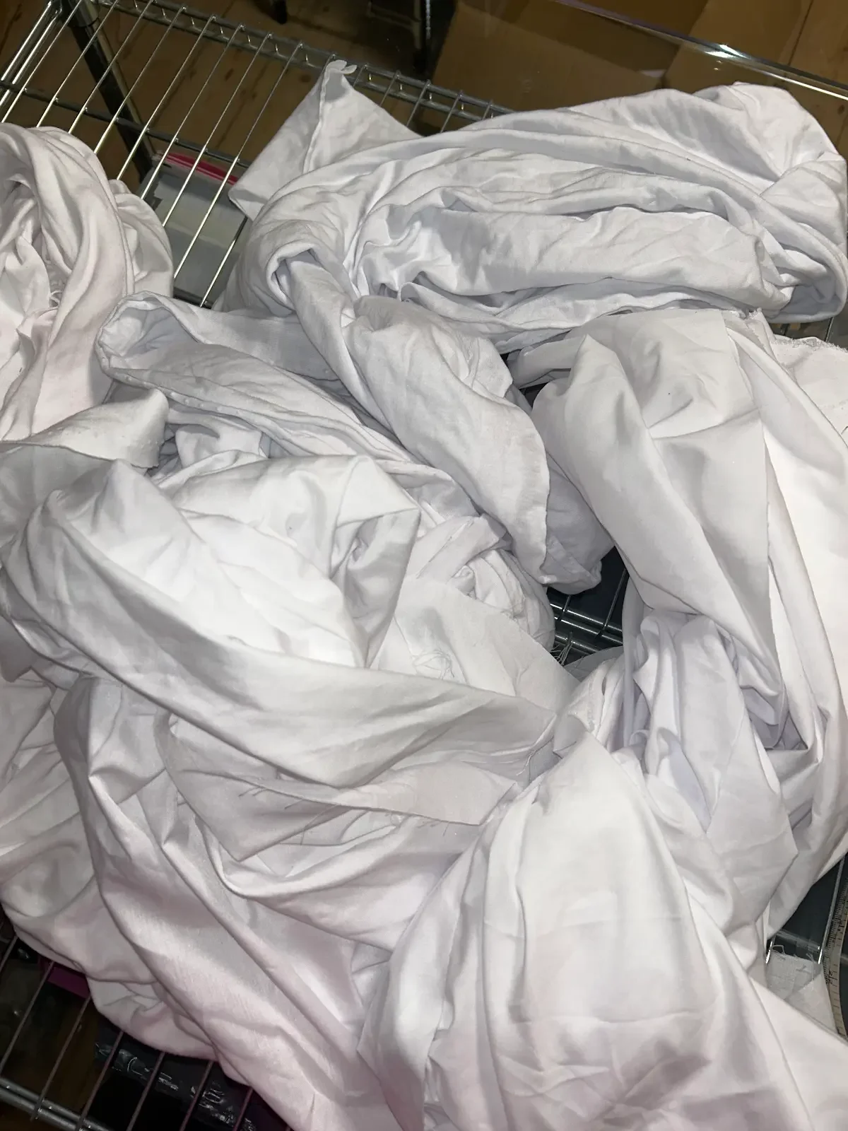 SAMPLE FABRIC - WHITE COTTON MIX