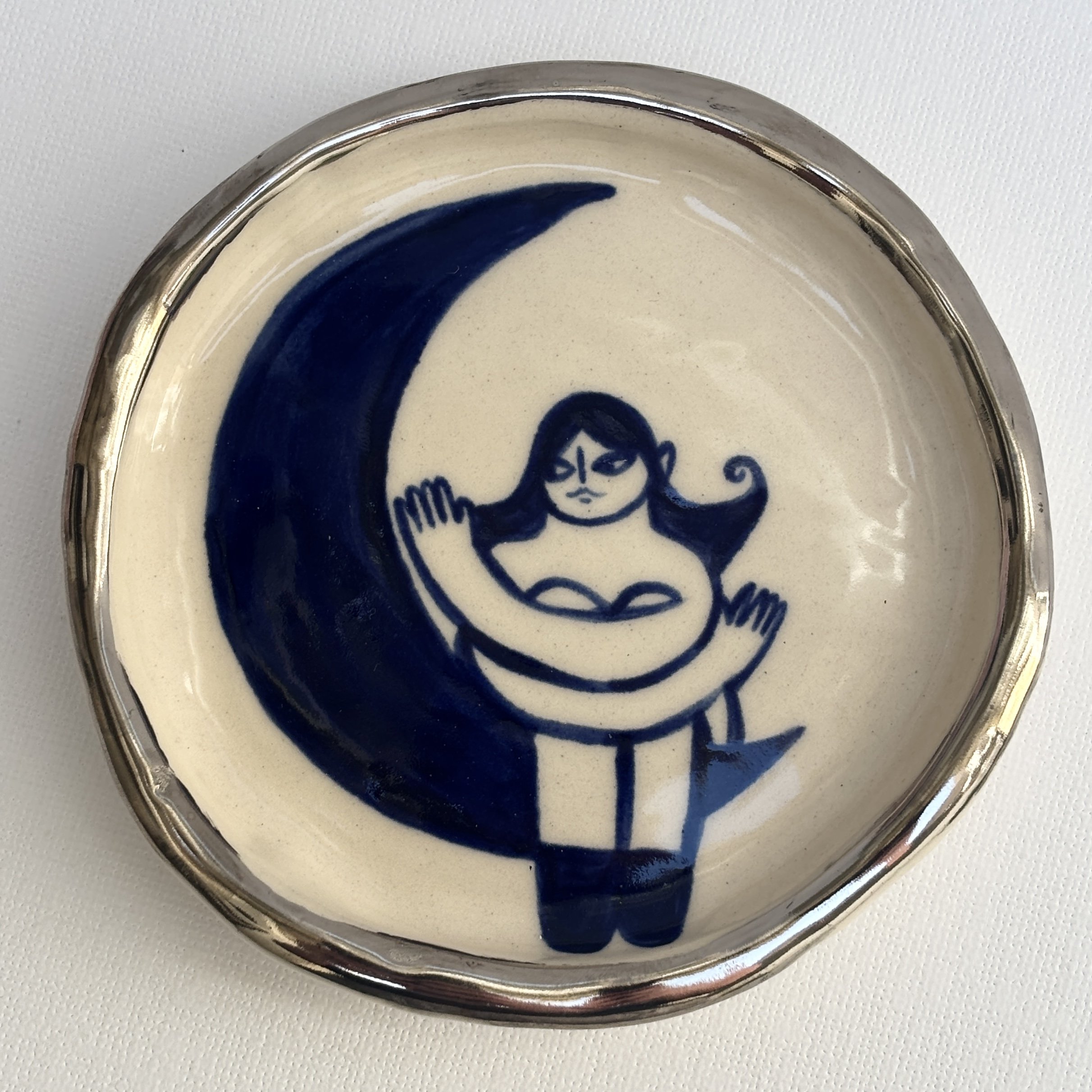 BLUE MOON GIRL TRINKET DISH