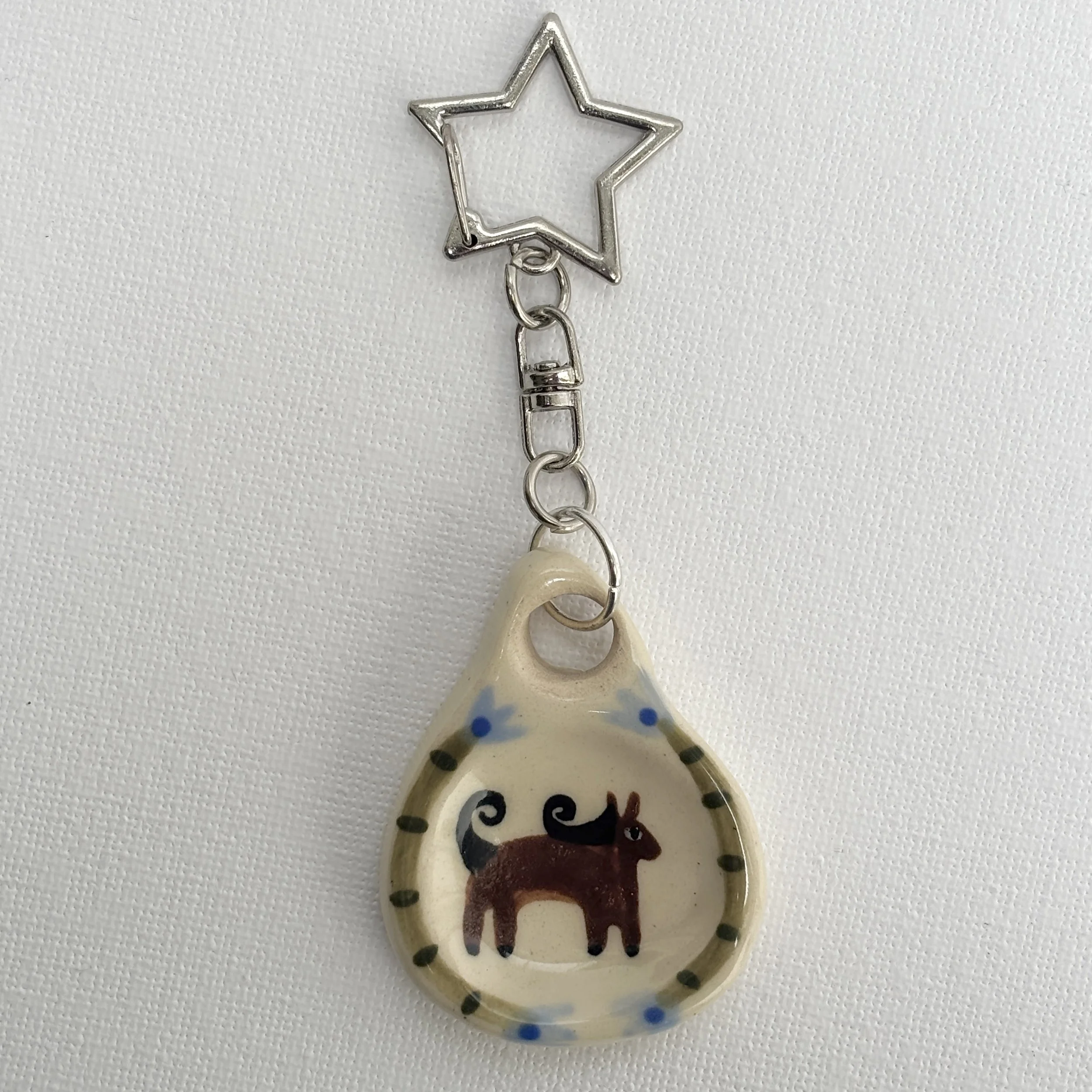 FORSET HORSE WORRY STONE KEYRING