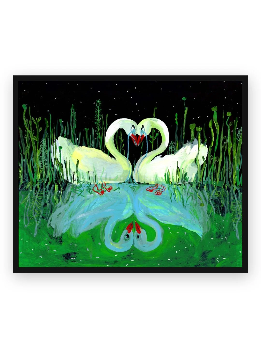 CRYING SWANS — FINE ART PRINT