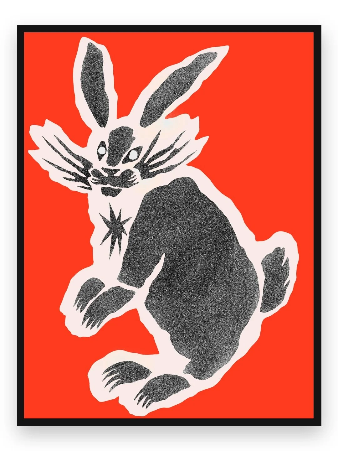 RABBIT IN RED — FINE ART PRINT