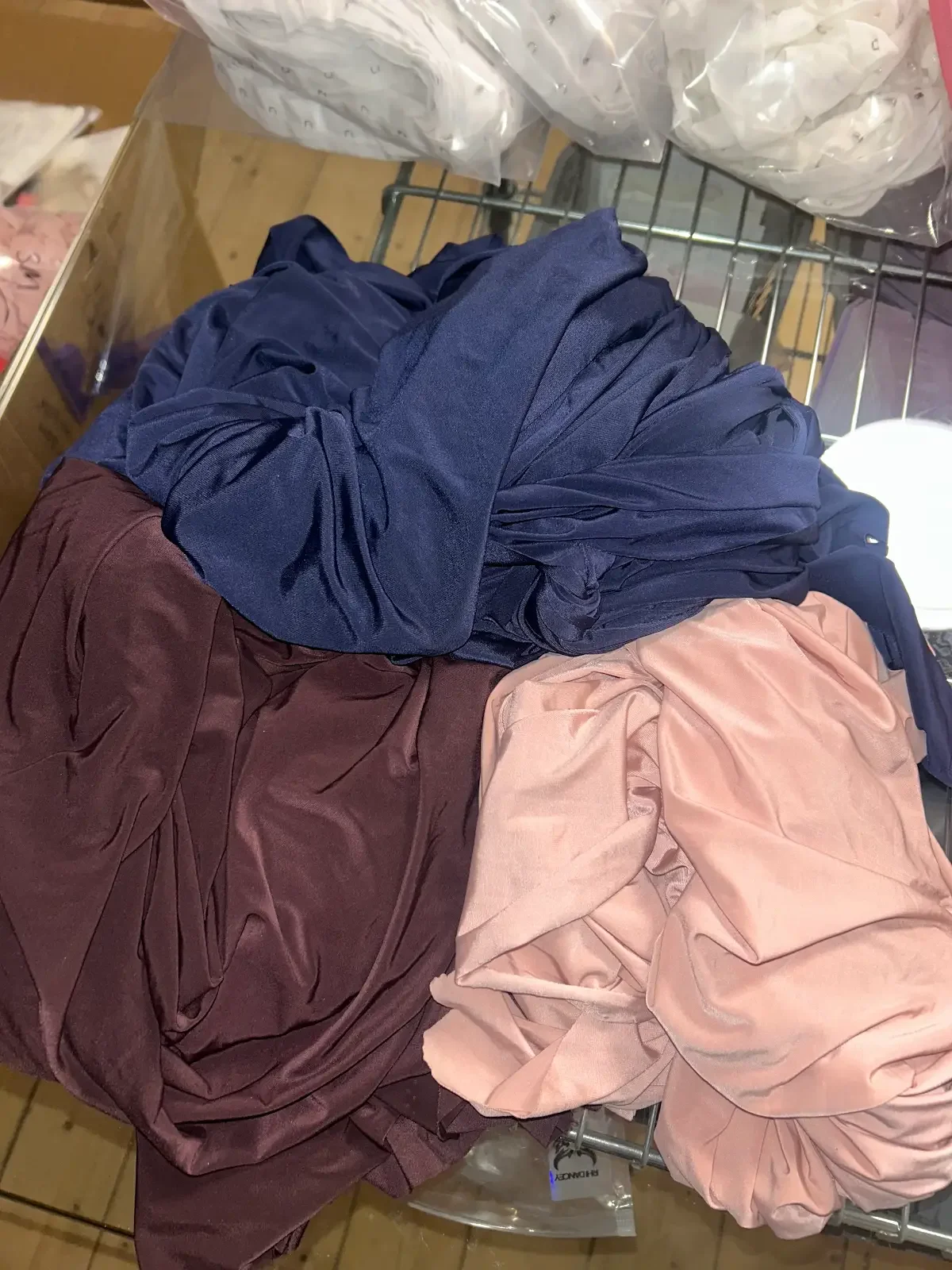 SAMPLE FABRIC - BLUE, PLUM & BLUSH MIXED LARGE