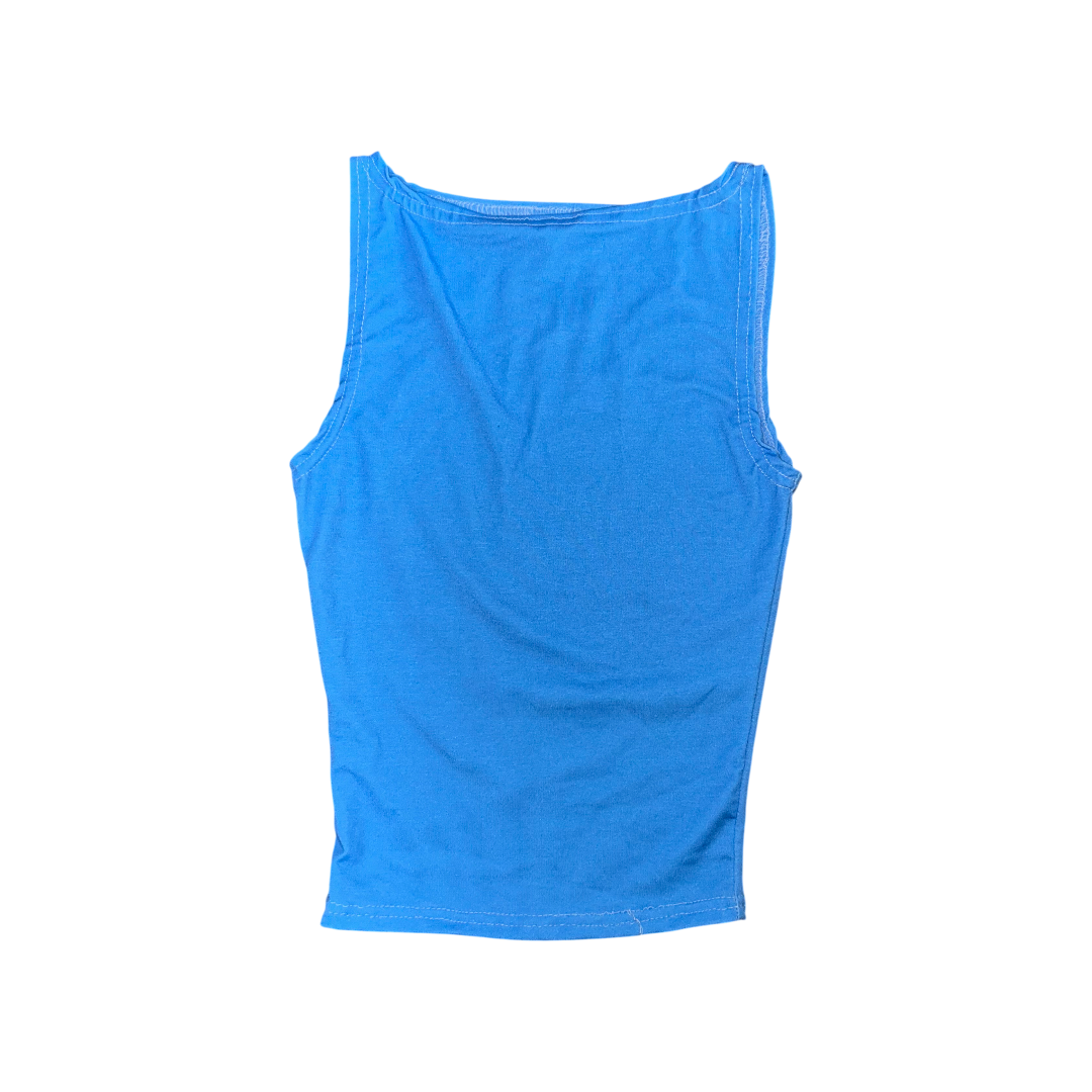 SAMPLE - BLUE BOAT NECK VEST