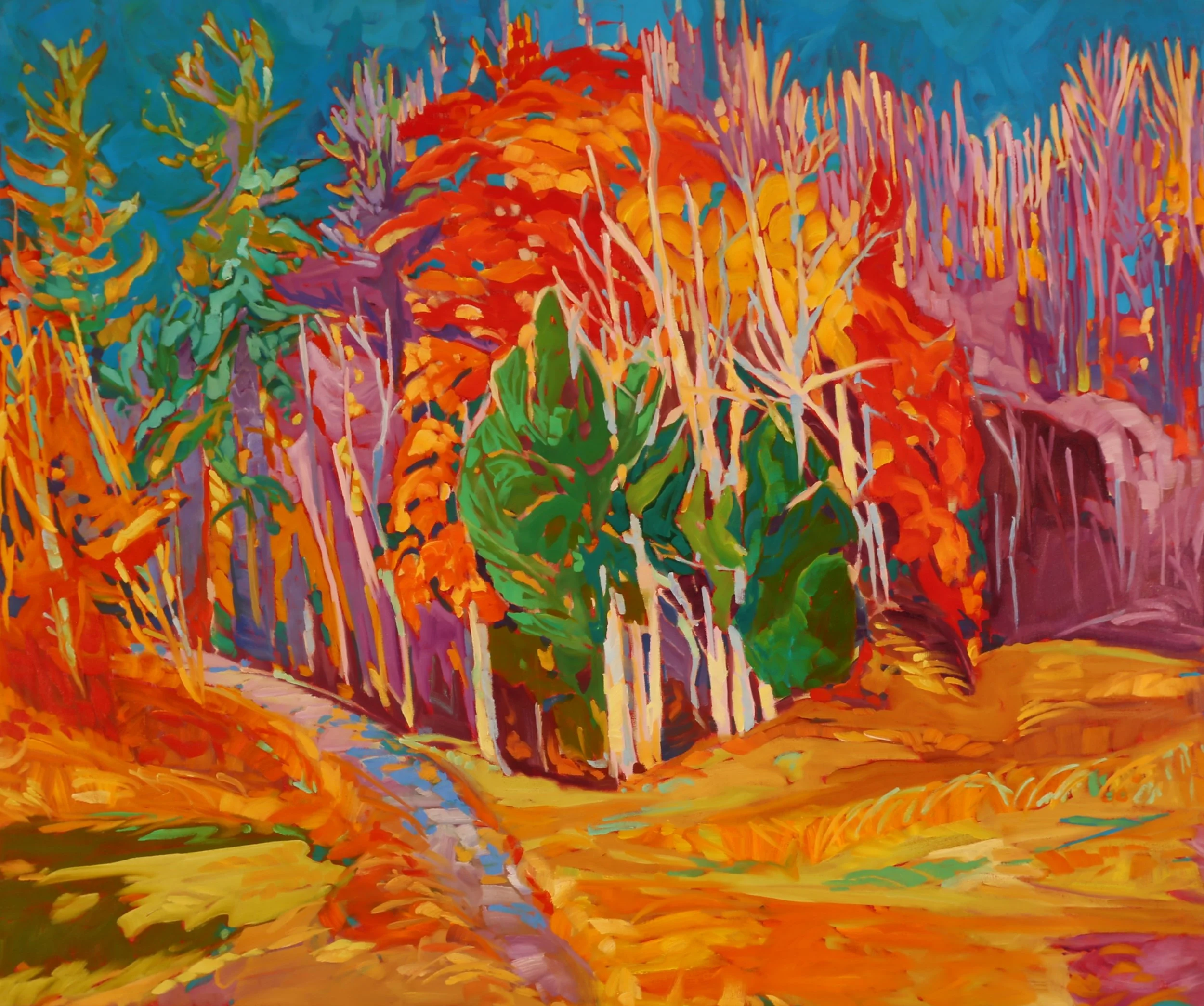 Autumn Days, oil on canvas, 30x36", $2800.