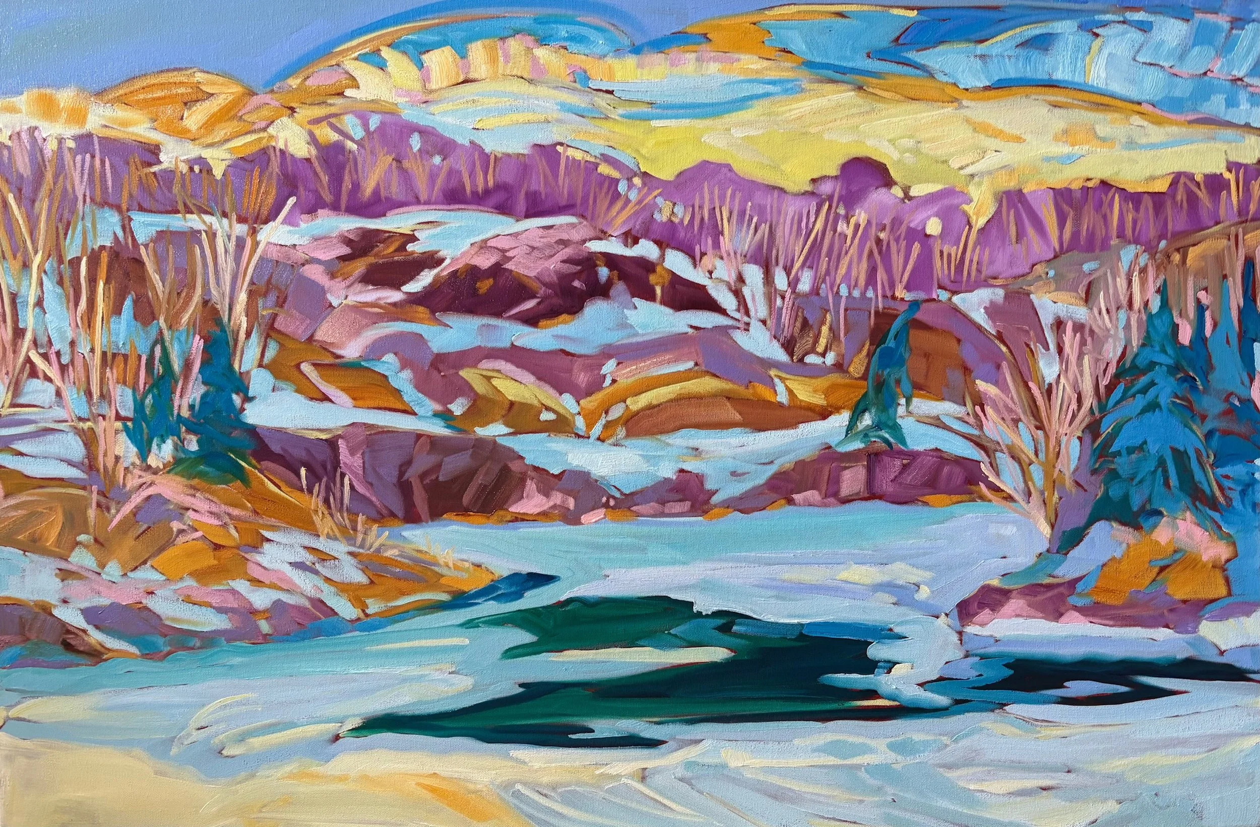 Spring Ice, 24x36”, $2600.