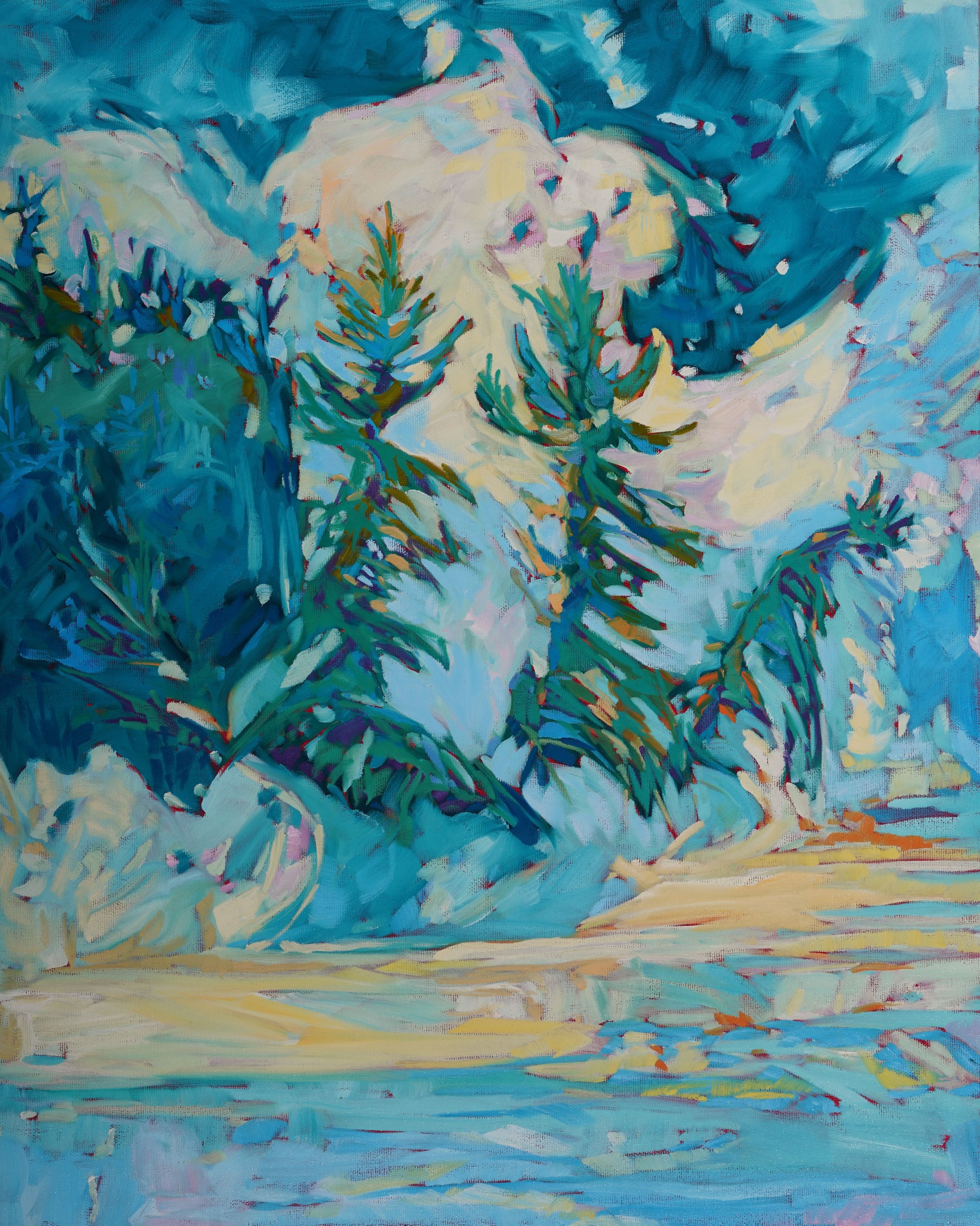 Ephemeral Mist, 24x30”, $2400.