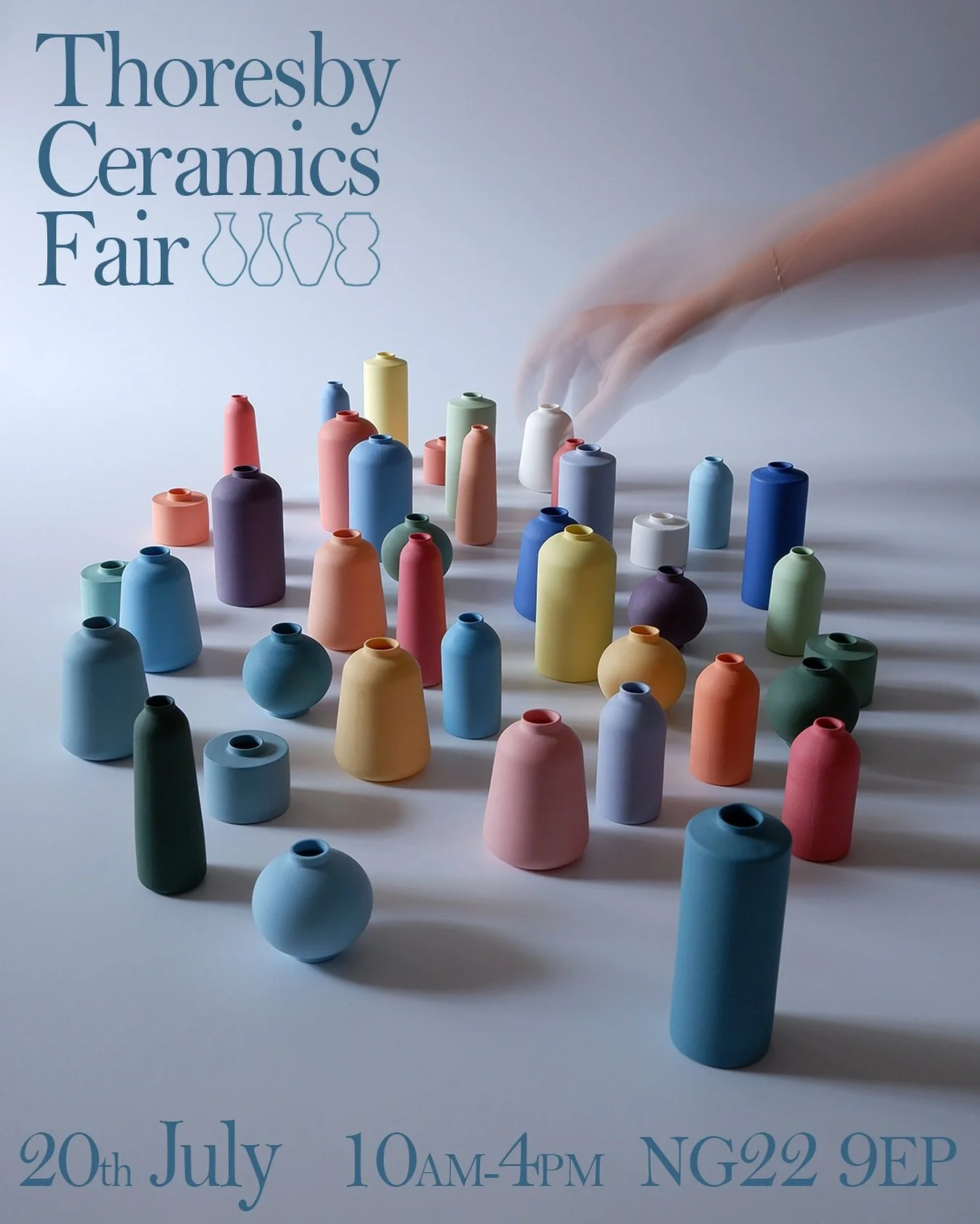 This Sunday I&rsquo;ll be at Thoresby Ceramics Fair 🏺
The show is new for 2025 and being organised by the fabulous @theppods ✨ 
I hope it&rsquo;s a great success, since @earthandfireceramicfair ended there&rsquo;s not been a good pottery fair in Not