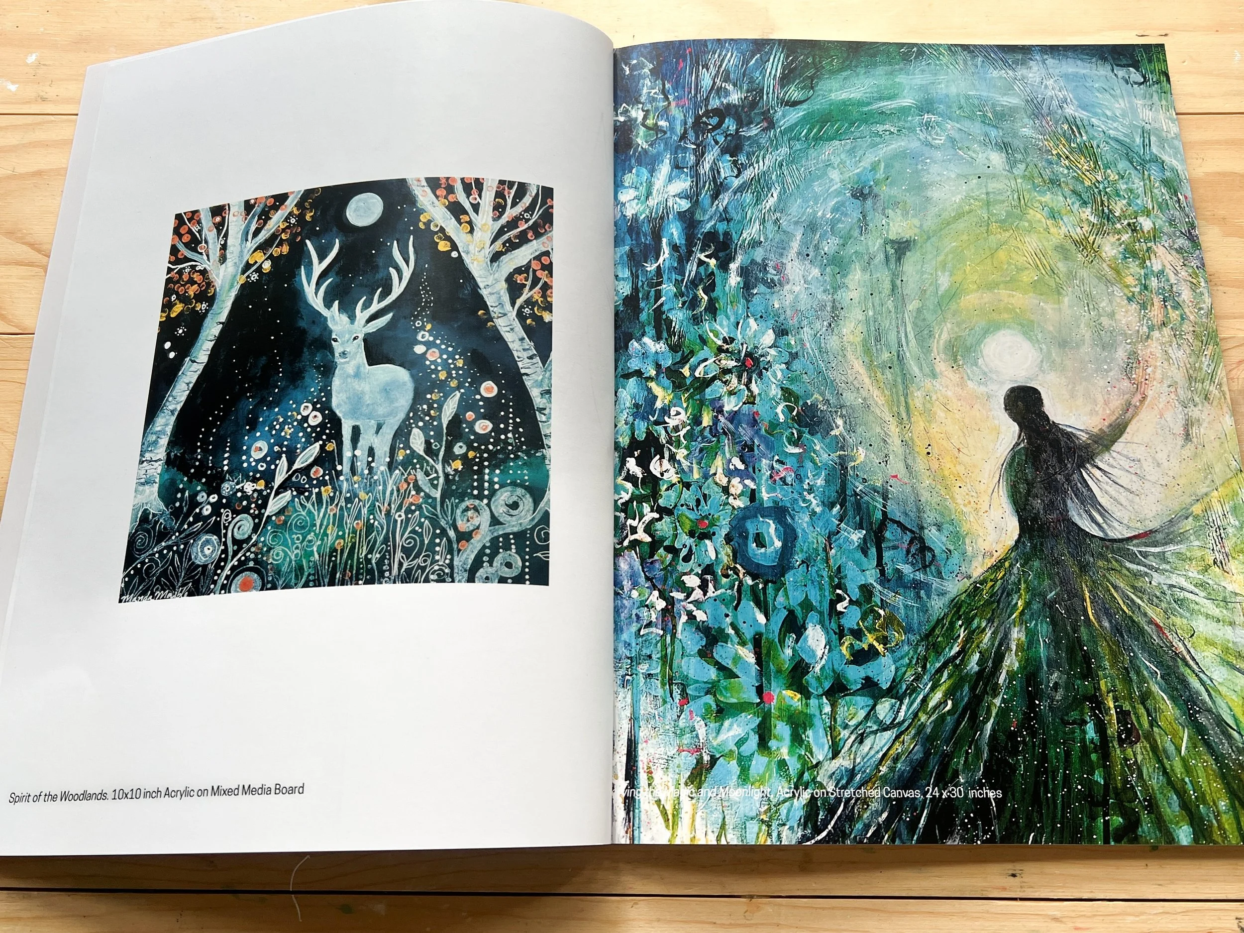 Dream Worlds ART BOOK : 2025 artworks by Manda Marble