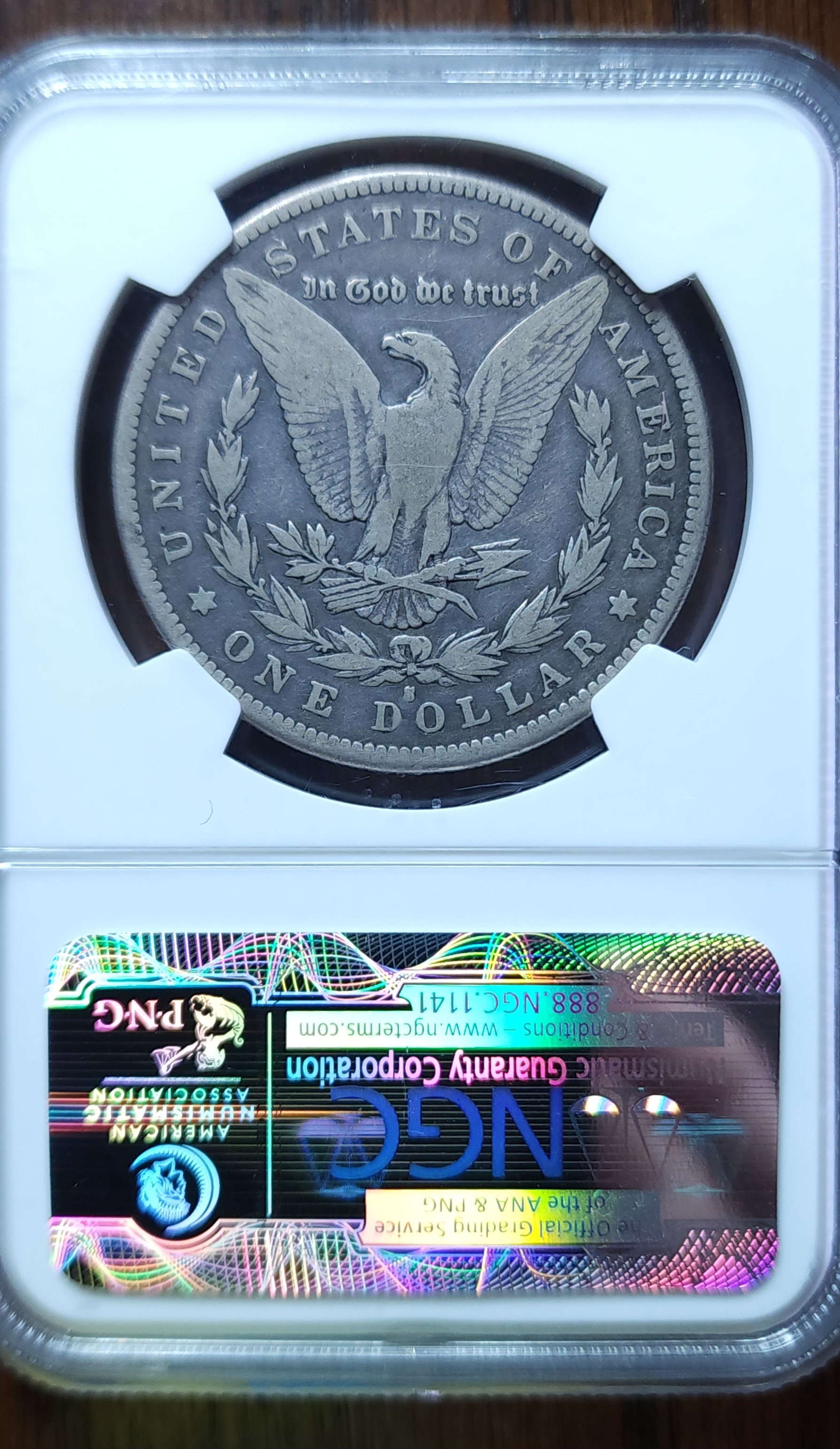 1893-S Morgan Dollar (VG-8) Back