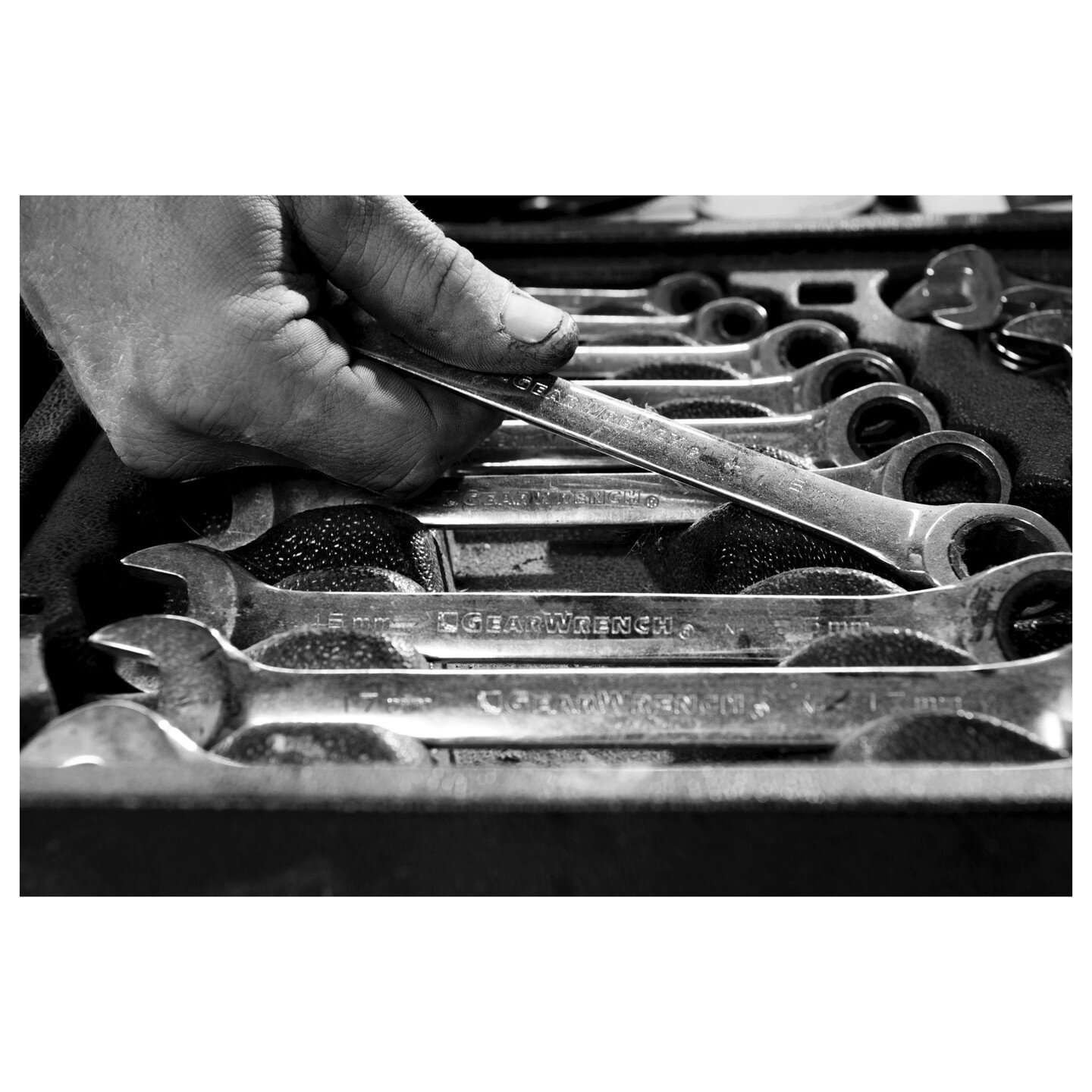 This wrench photo was one of the few I posed during this session. It was one I had envisioned ahead of time, but I love the candid hand on the car so much too!