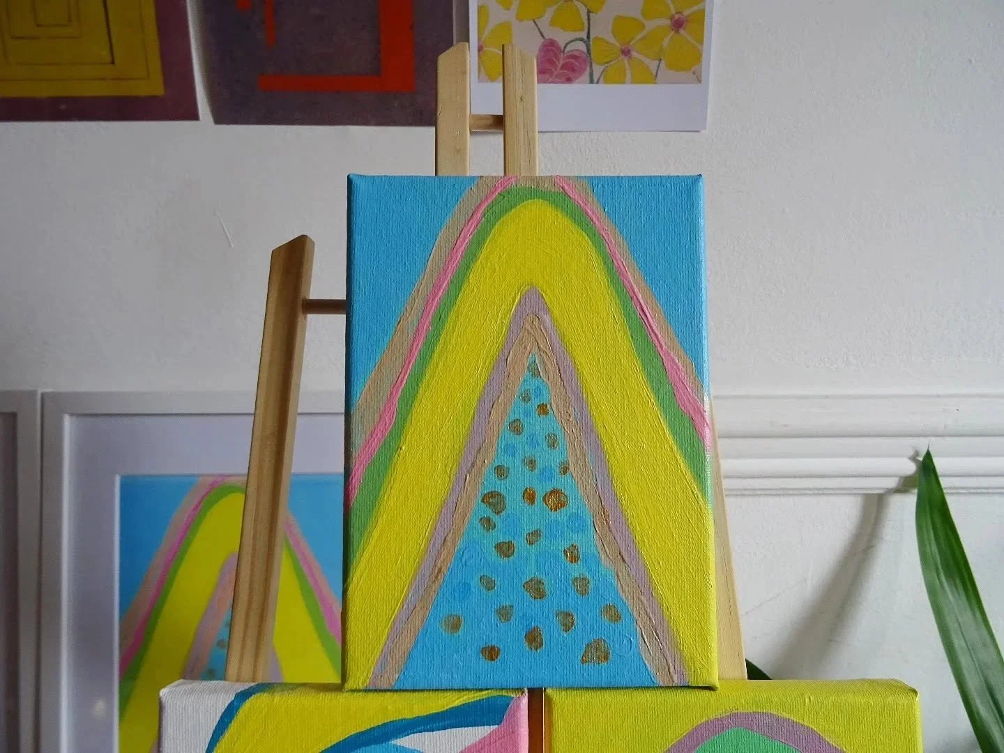 Ice Cream Rainbow, Original Painting, Acrylic on Canvas, 2026. Donation of £150 +
