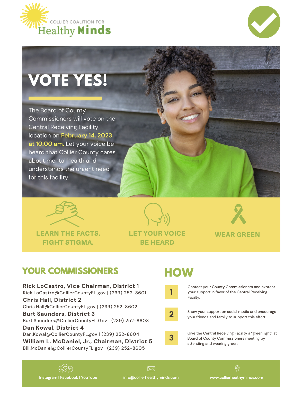 Say "Yes" to the Collier County Central Receiving Facility on February 14, 2023, at 10:00 am