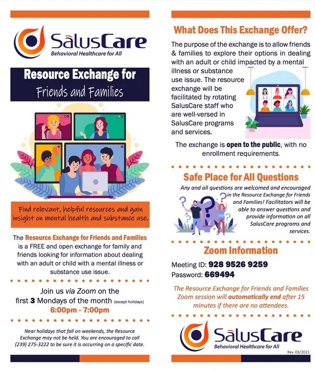 SalusCare Support Group Zoom