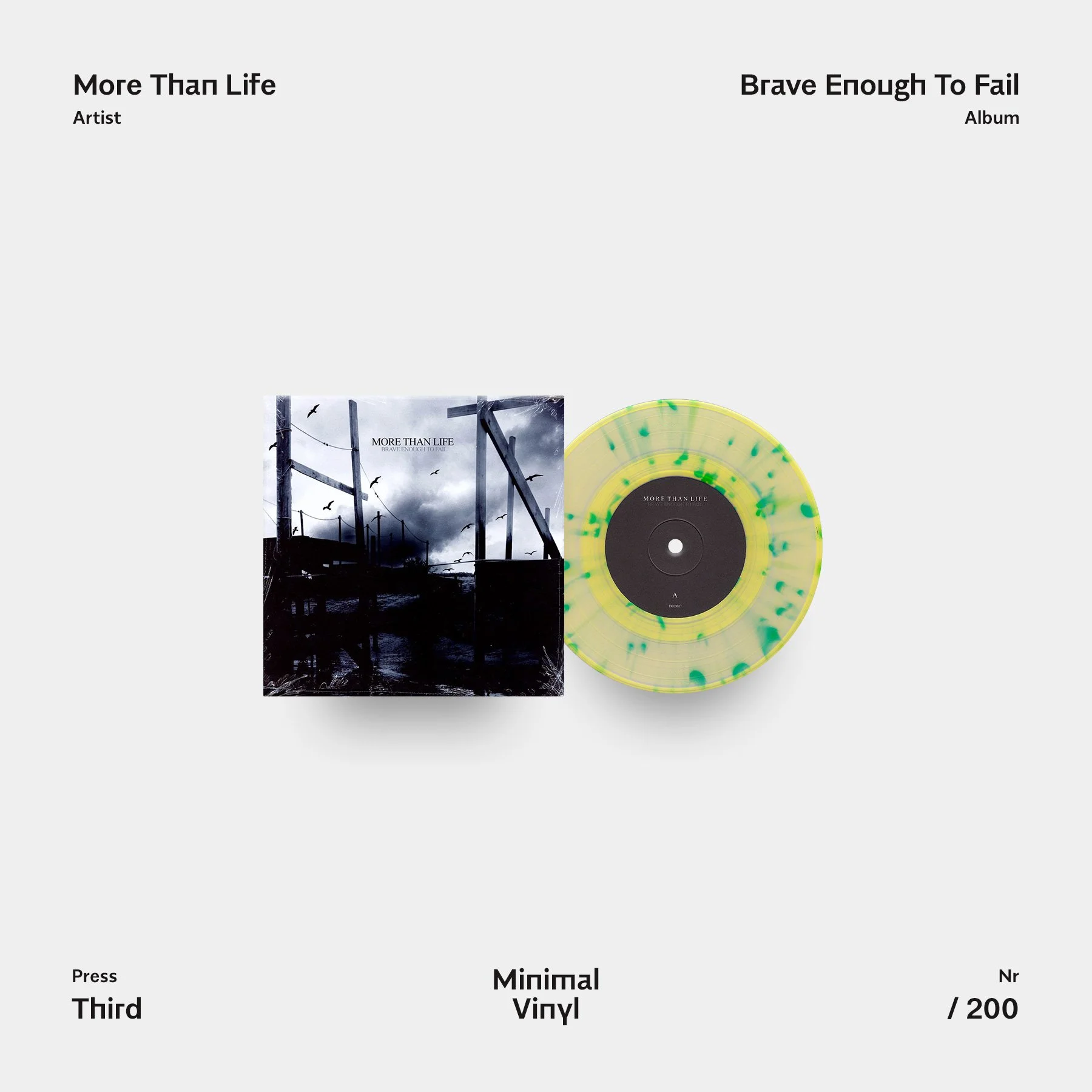 More Than Life Brave Enough To Fail Vinyl