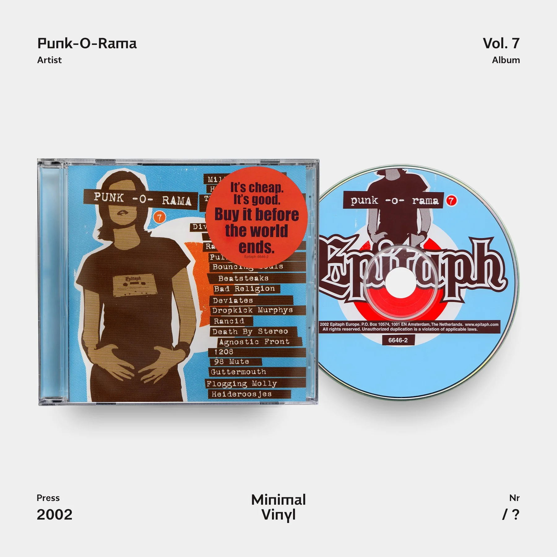 Punk-O-Rama Vol. 7 CD