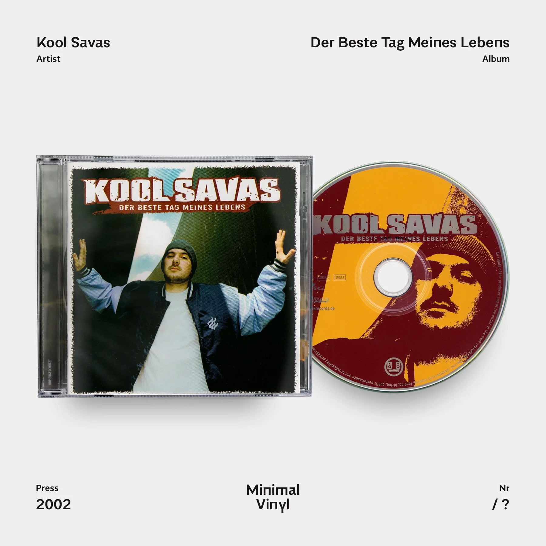 Kool Savas Der Beste Tag Meines Lebens CD