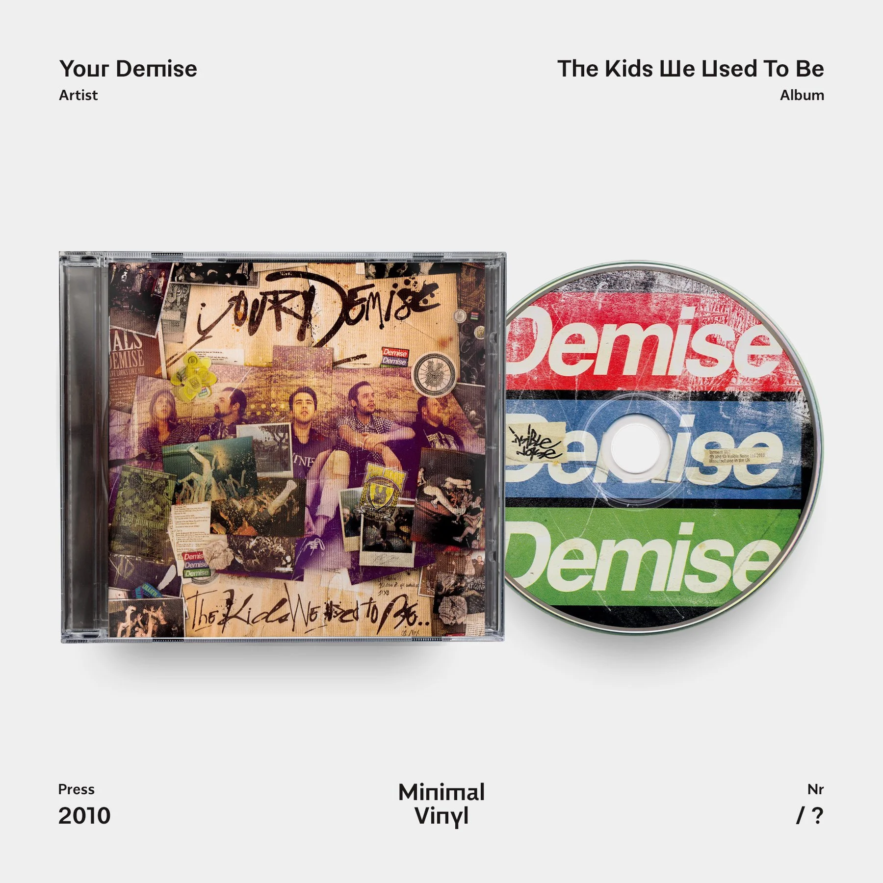 Your Demise The Kids We Used To Be CD