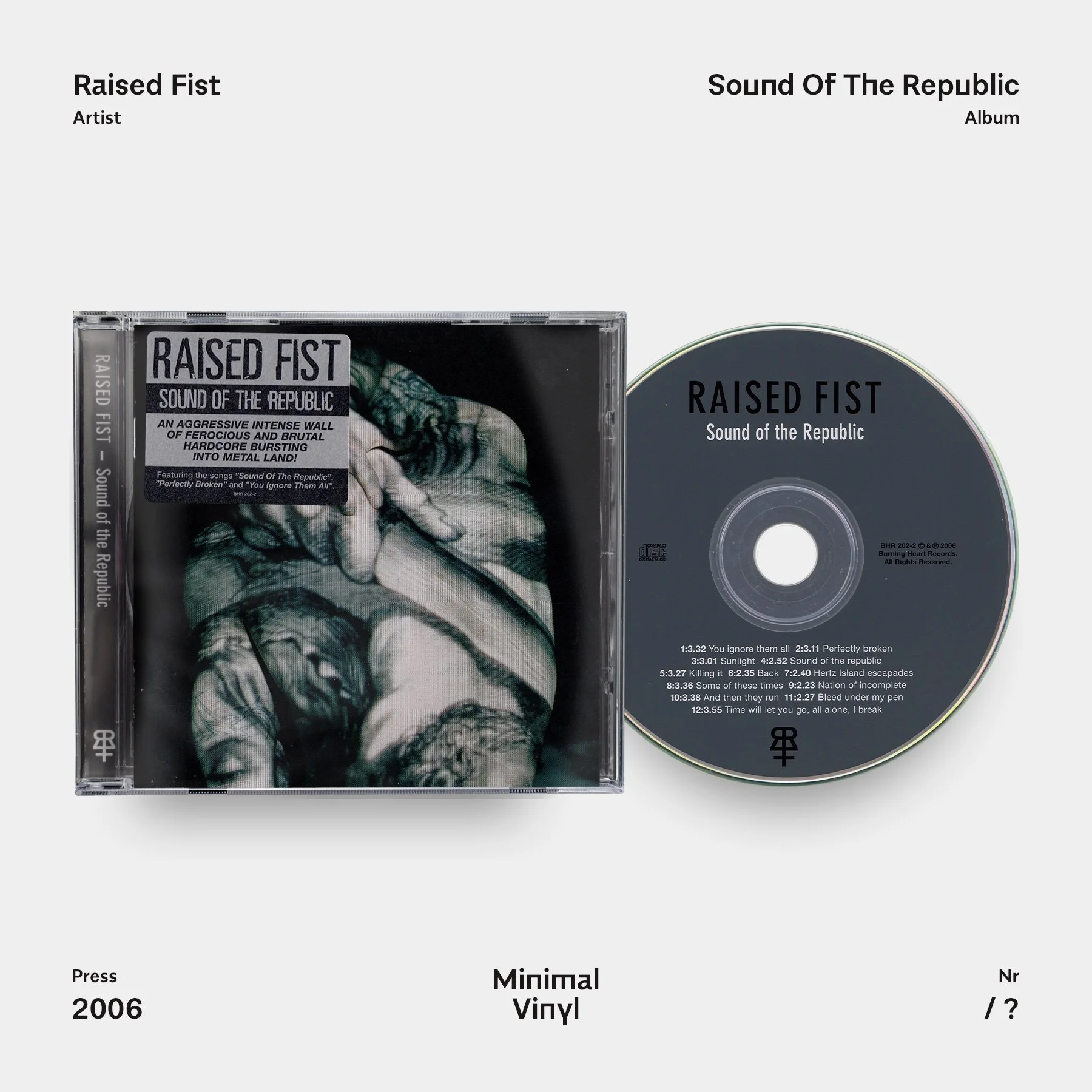 Raised Fist Sound Of The Republic CD