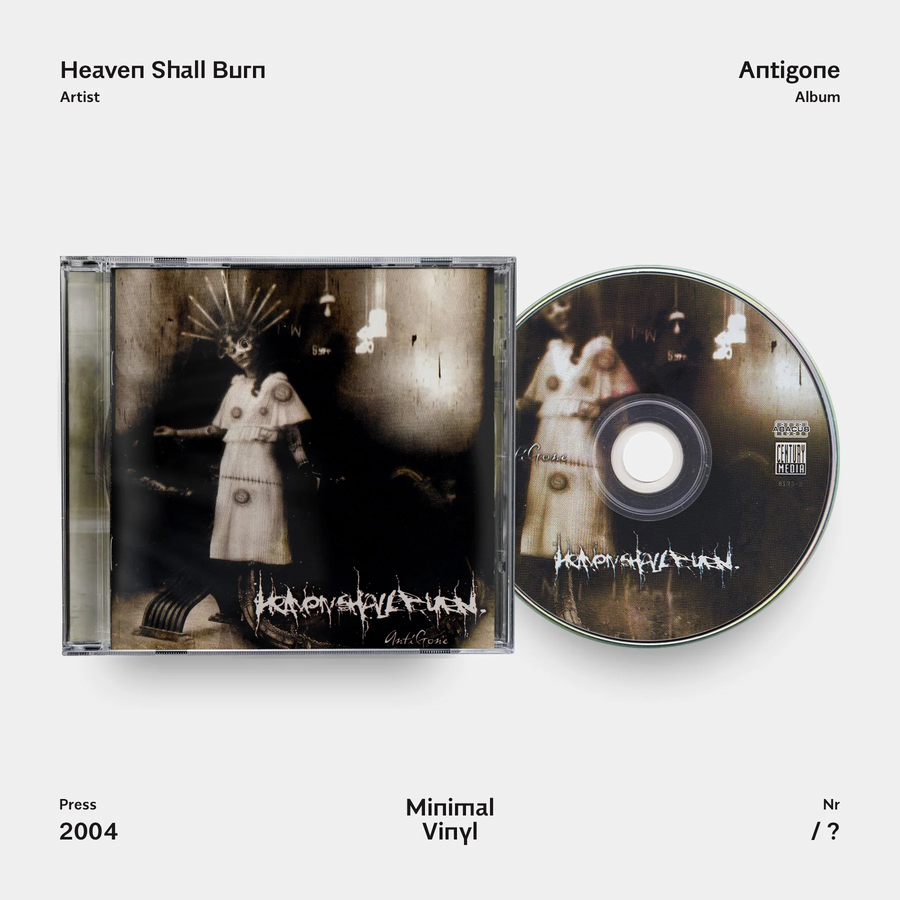 Heaven Shall Burn Antigone CD