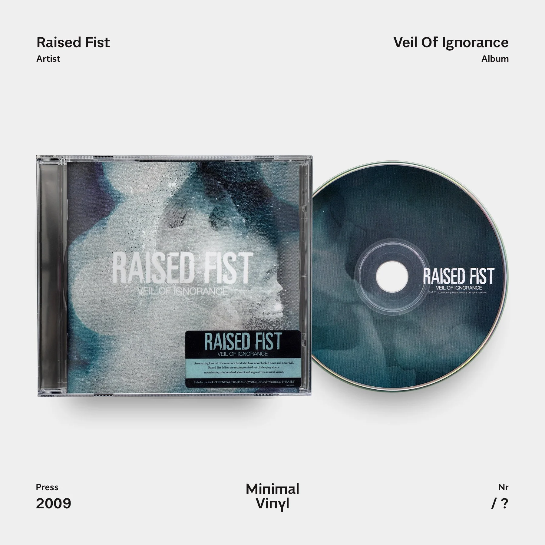 Raised Fist Veil Of Ignorance CD