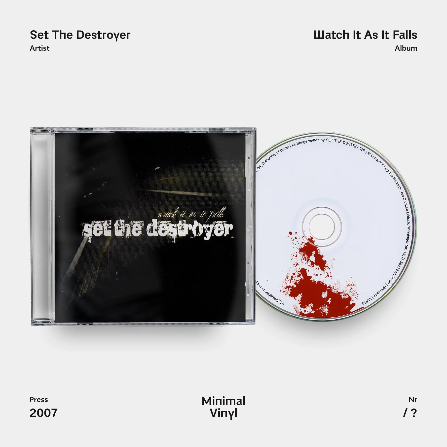 Set The Destroyer Watch It As It Falls CD