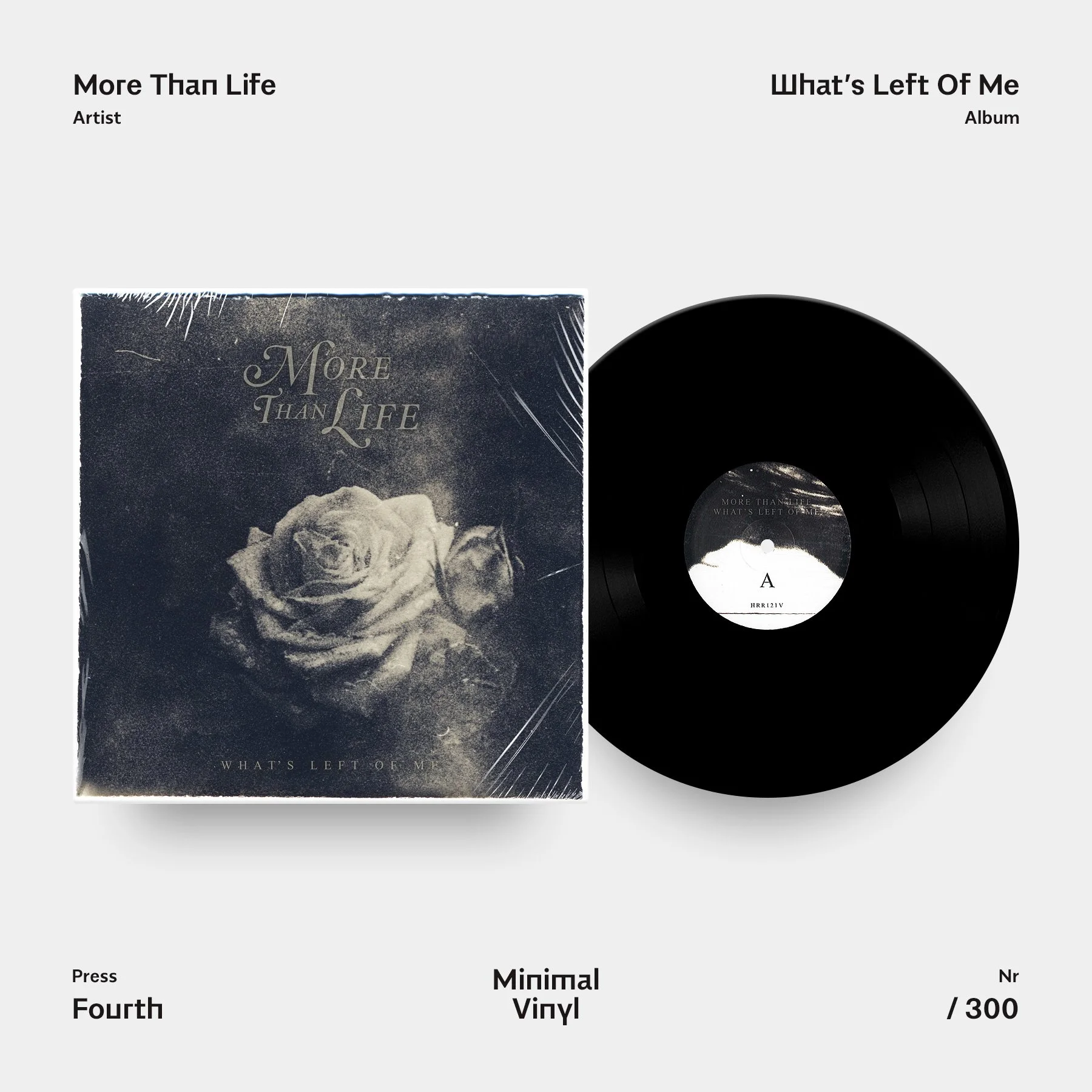 More Than Life Whats Left Of Me Black Vinyl